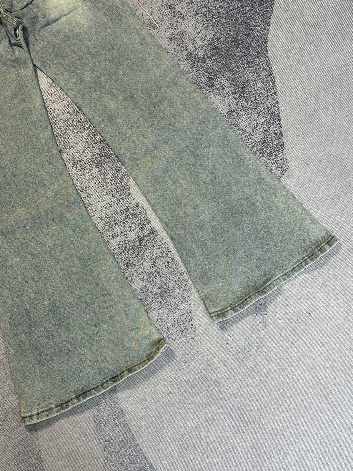 Le Grande Bleu (L.G.B.) 2000s Vintage Lace Up Pachwork Flared Denim LGB Y2k Size US 27 - 9 Thumbnail