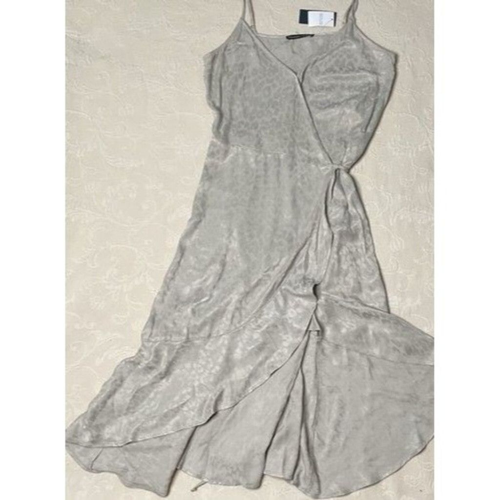 Abercrombie & Fitch NWT Abercrombie & Fitch Hi-Lo Ruffle Wrap Midi Dress Women L Size L / US 10 / IT 46 - 10 Thumbnail