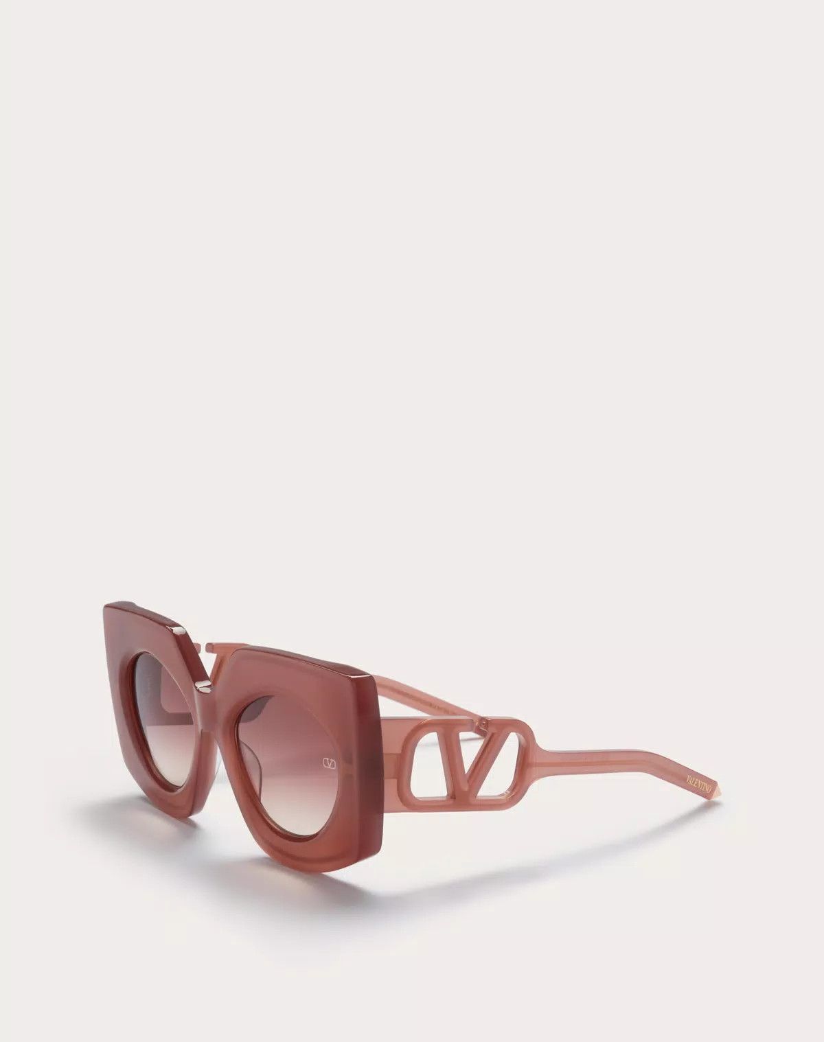 Valentino oc11z0725 Size: 53/ Squared Acetate Frame in Rose Pink Size ONE SIZE - 2 Thumbnail