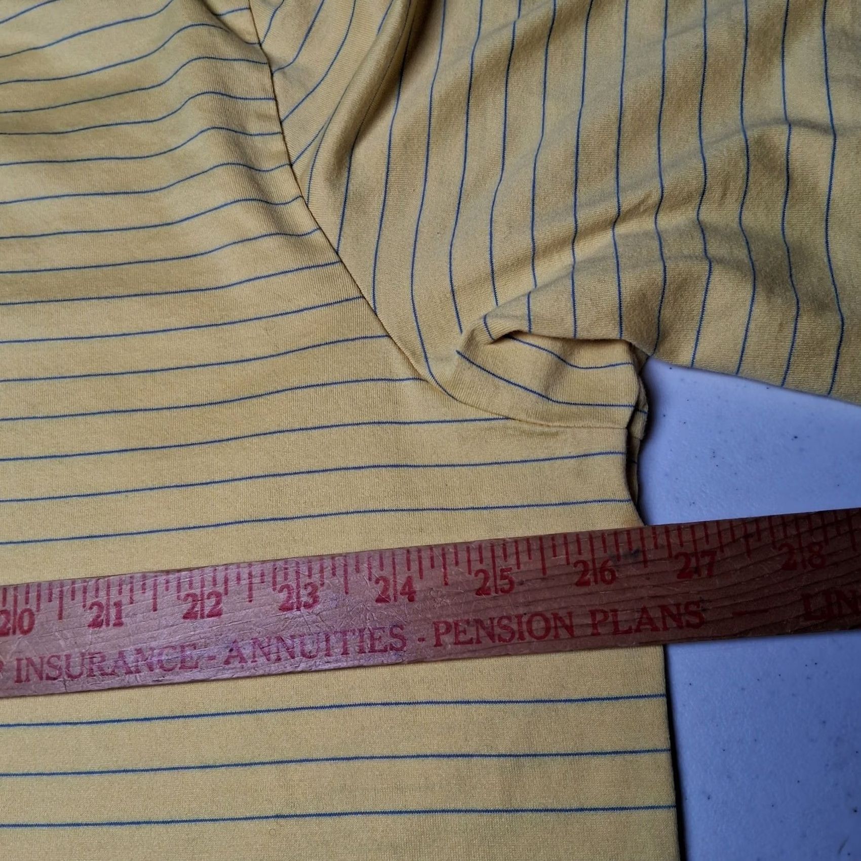Vintage Polo Golf Shirt Men XXL Yellow Blue Striped Pony Logo Golfing README Size US XXL / EU 58 / 5 - 3 Thumbnail