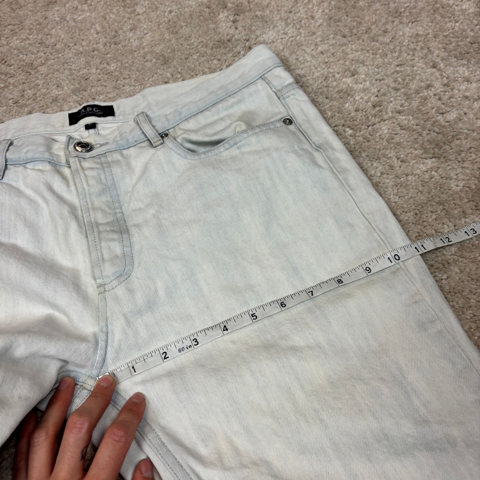 A.P.C. A.P.C. Low Standard Jeans Men's 31x30 Light Wash Size US 31 - 7 Thumbnail