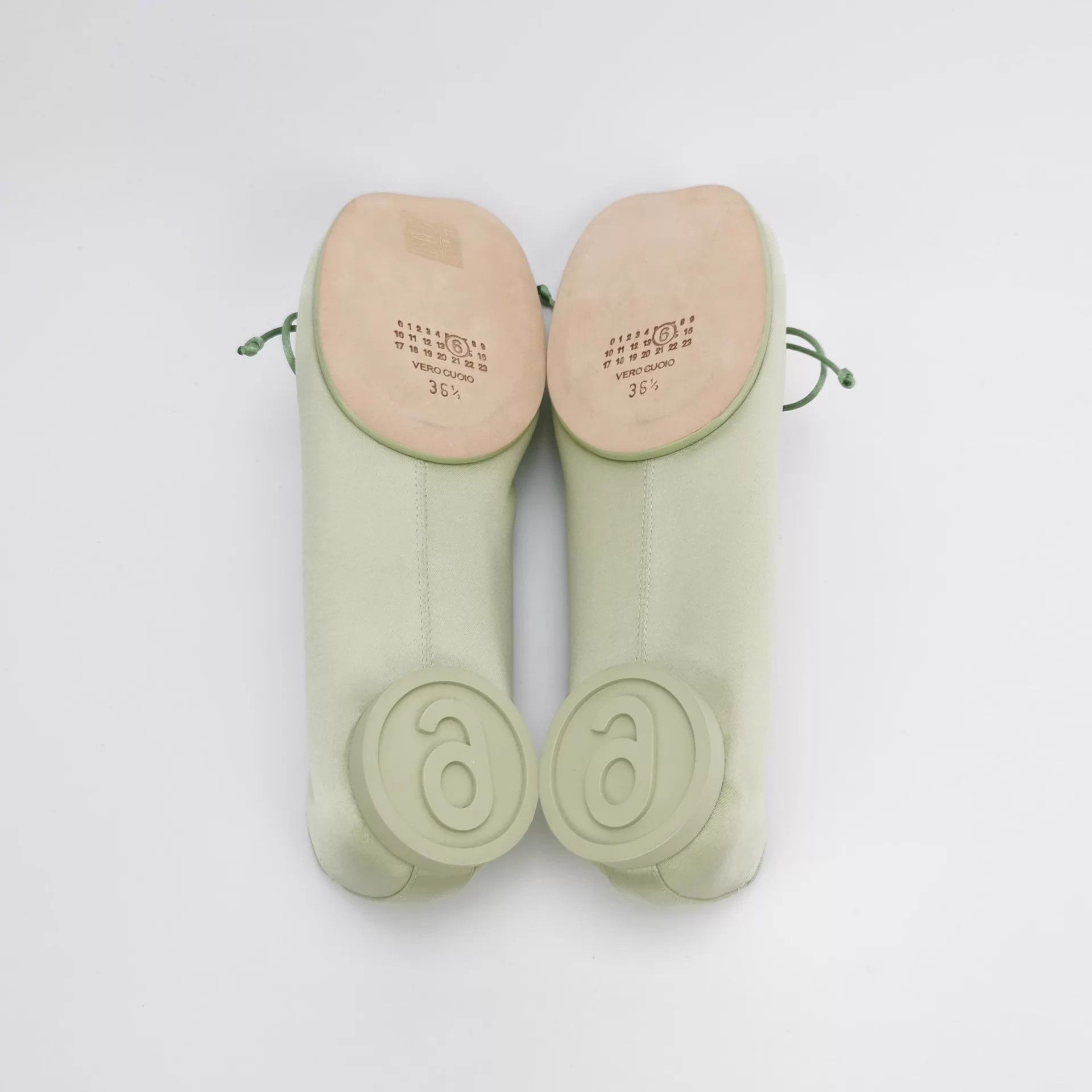 Maison Margiela Maison Margiela MM6 Apple Green Bow Ballet Flats 36.5 Size US 6 / IT 36 - 9 Thumbnail