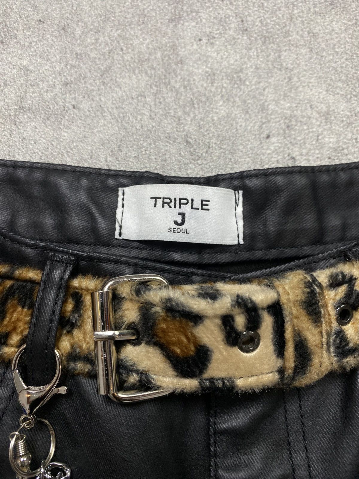 If Six Was Nine × Japanese Brand × Le Grande Bleu (L.G.B.) 2000s Triple J Leather Wideleg Pants Size US 32 / EU 48 - 3 Thumbnail
