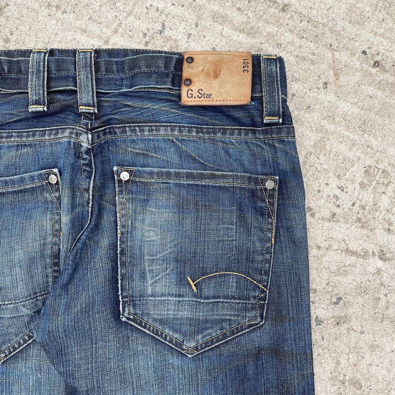 G-Star Vintage G-Star Raw 3301 Jeans Size W34xL32 Y2K 00s Size US 34 / EU 50 - 13 Thumbnail