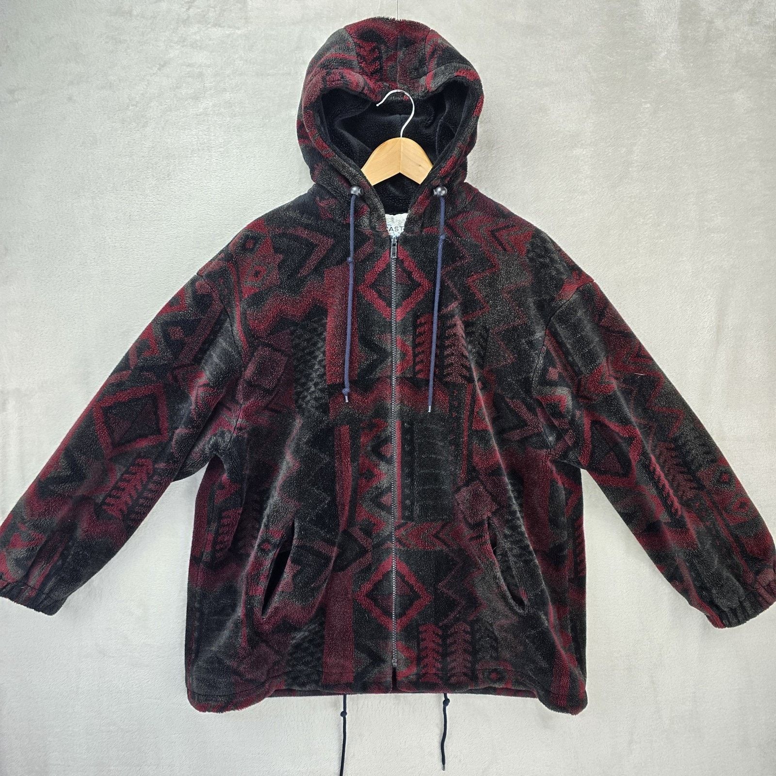 Other Vintage Forecaster Aztec Sherpa Fleece Hooded Jacket Medium Size US M / EU 48-50 / 2 - 2 Thumbnail