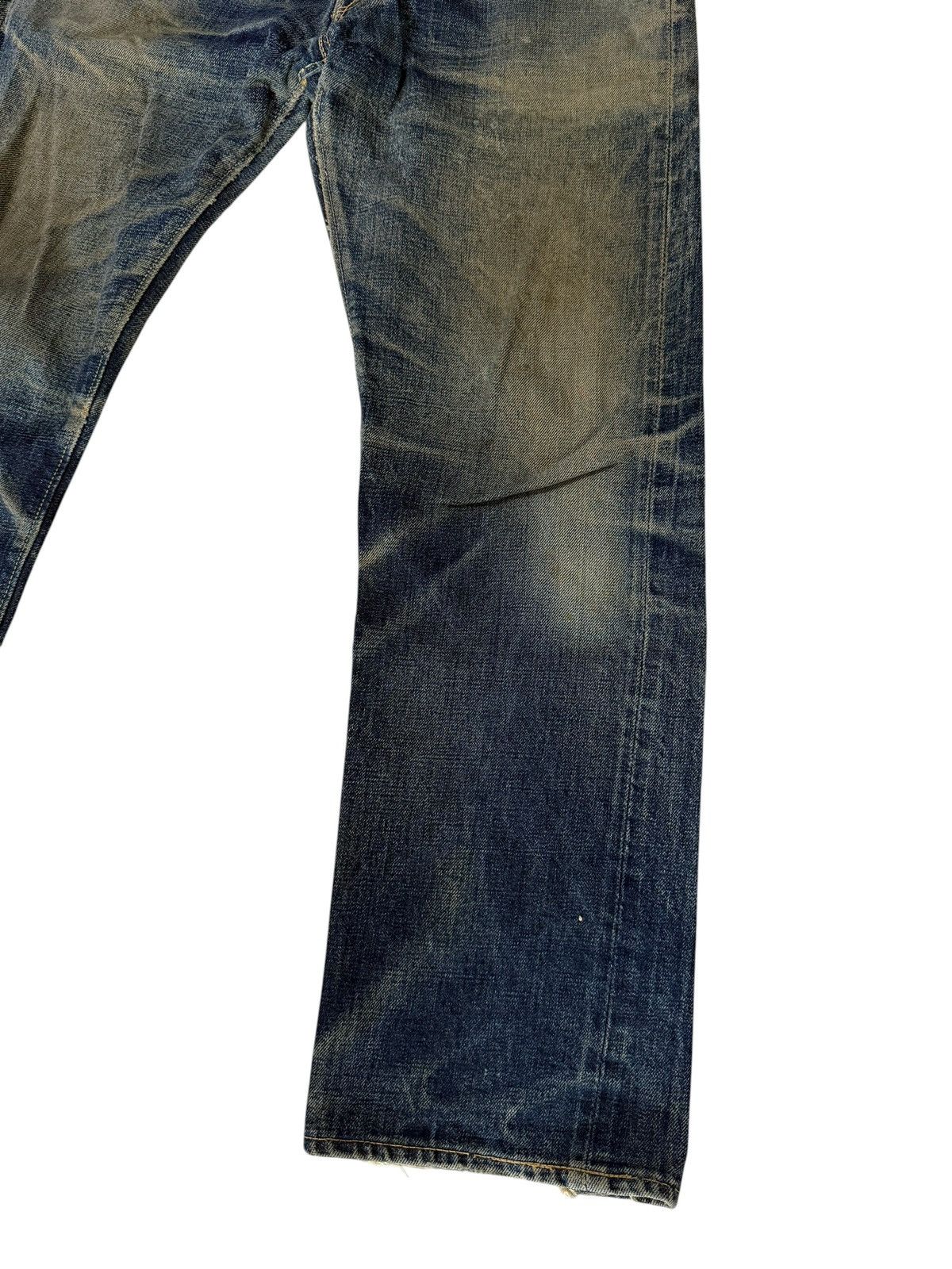 Denime DENIME Made In Japan Redline Selvedge Distressed Jeans Size US 27 - 3 Thumbnail