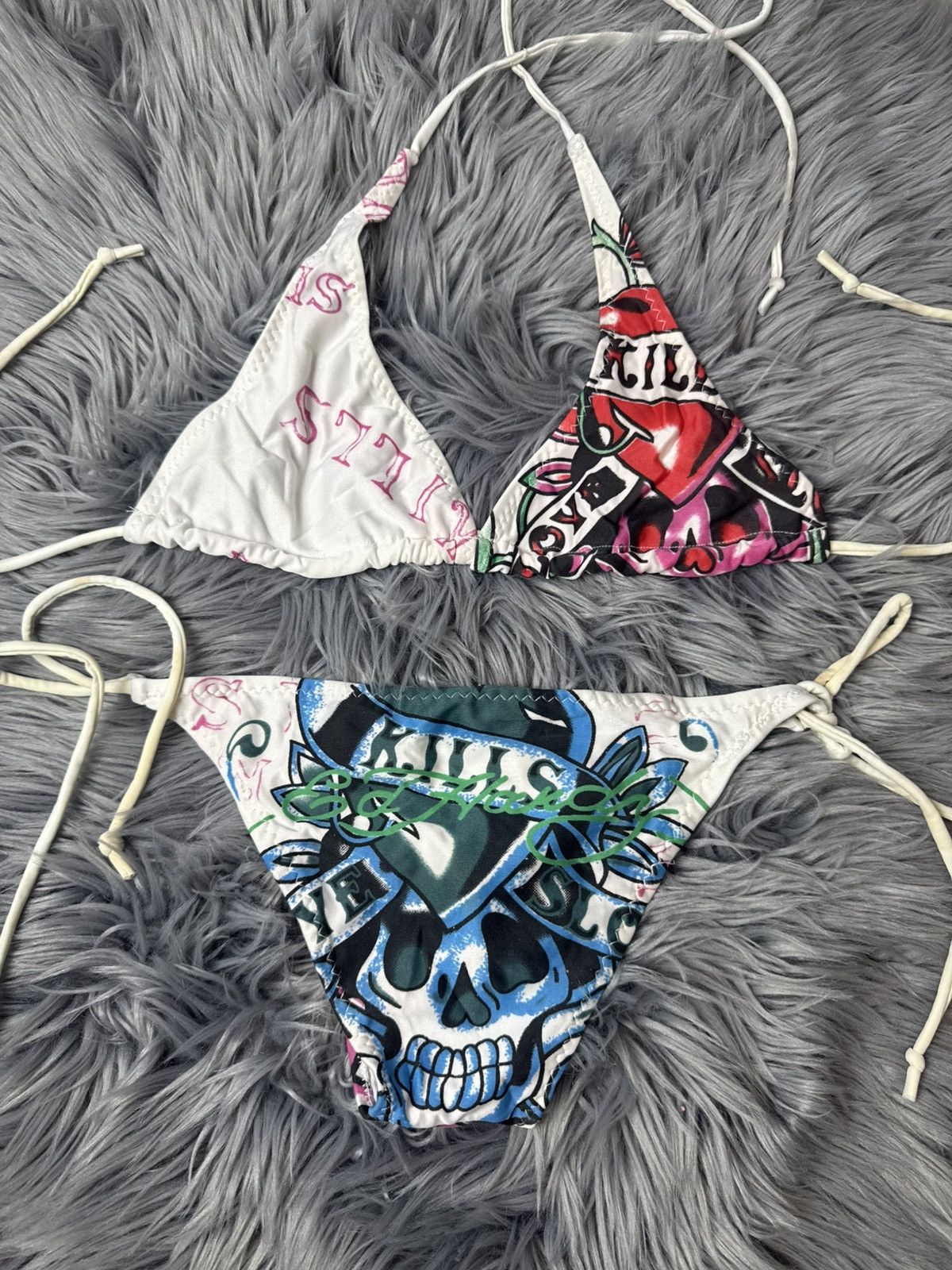 Ed Hardy × Vintage Vintage Ed Hardy Bikini | Grailed