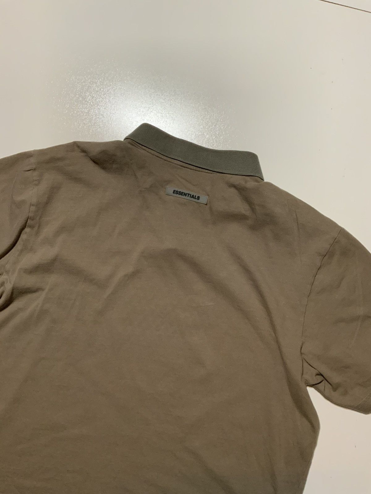 Fear of God Fear Of God Essentials Desert Taupe Reflective Polo Shirt Size US S / EU 44-46 / 1 - 5 Thumbnail