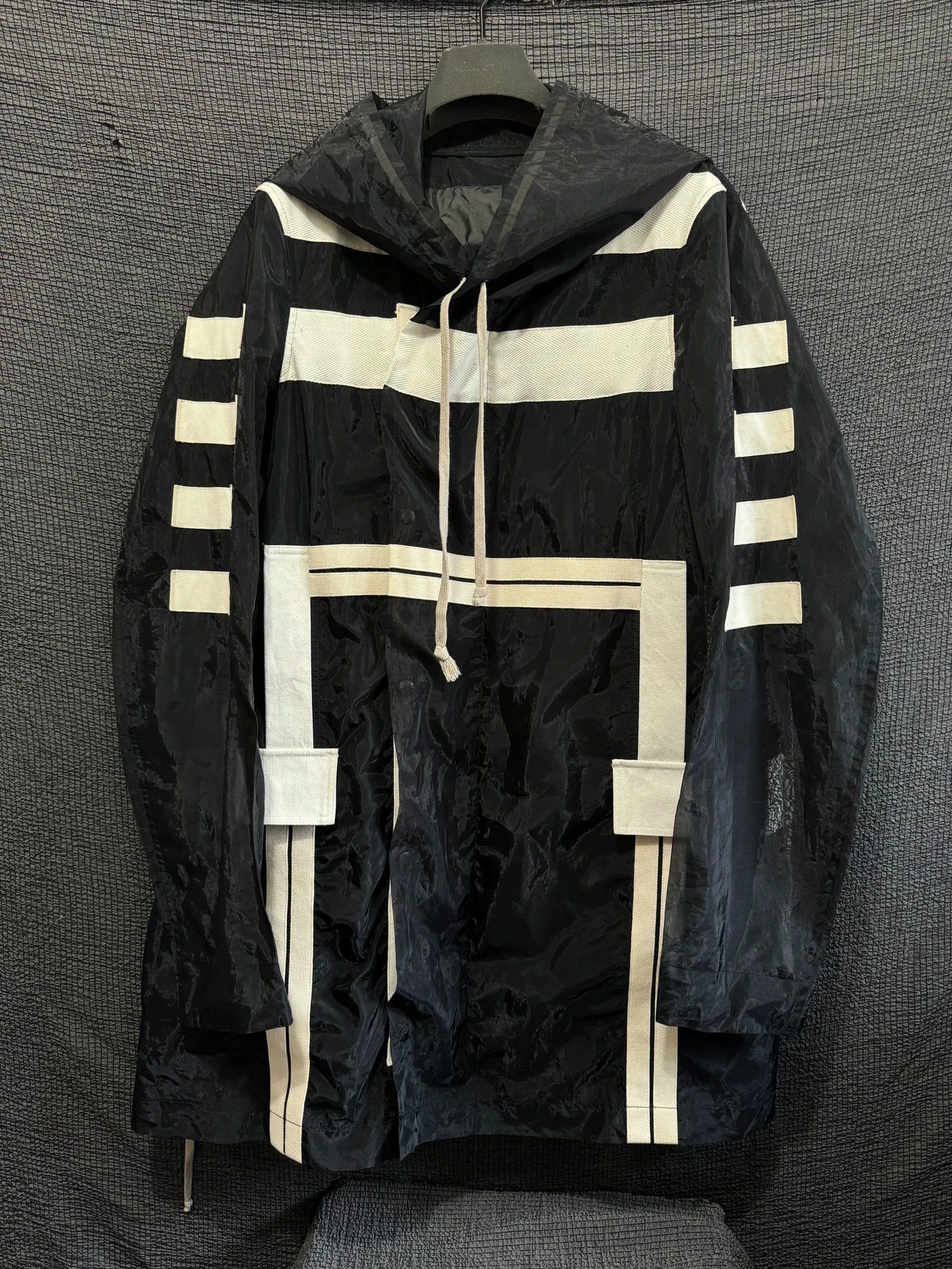 Rick Owens Rick Owens 13ss Runway Sheer Tape Fishtail Coat G-Dragon Size US M / EU 48-50 / 2 - 1 Thumbnail