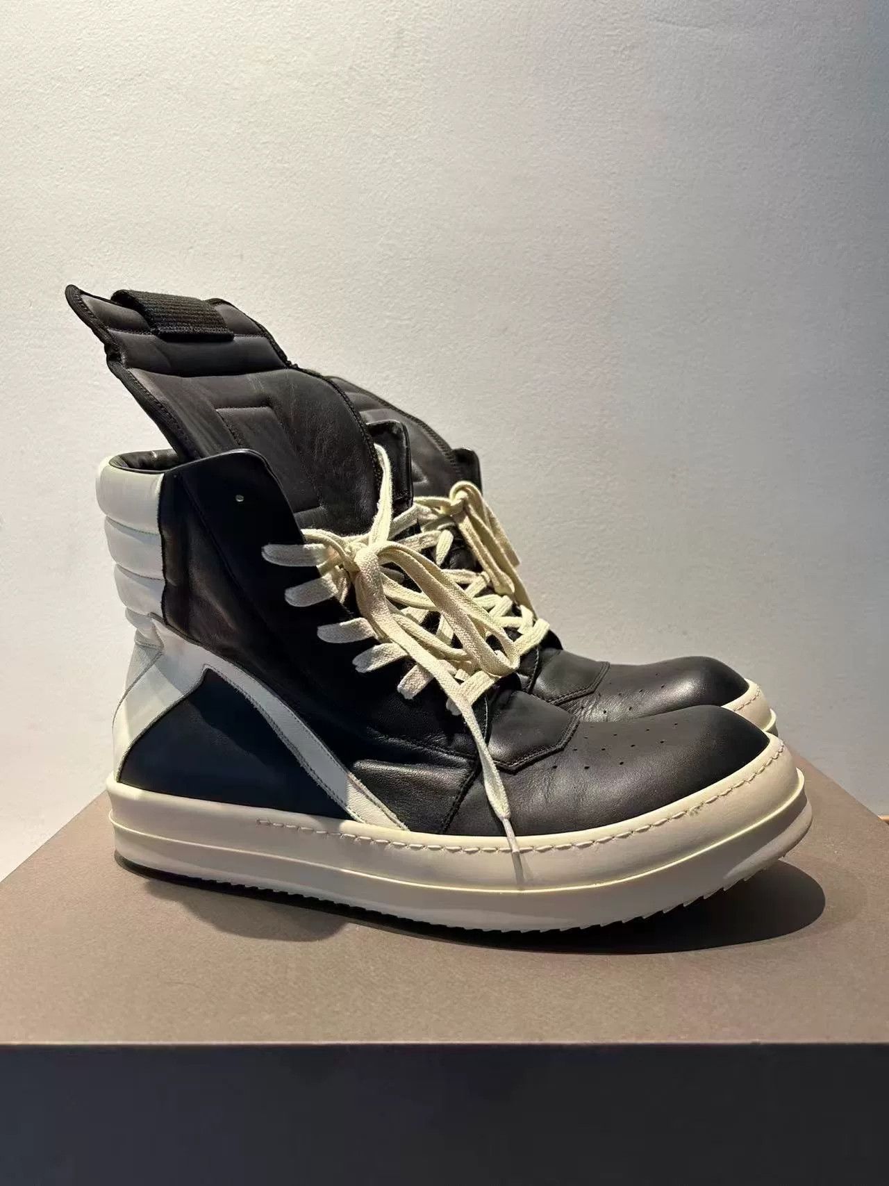 Rick Owens Rick Owens Leather Pink Hitop Sneakers 42 Men Size US 9 / EU 42 - 1 Thumbnail