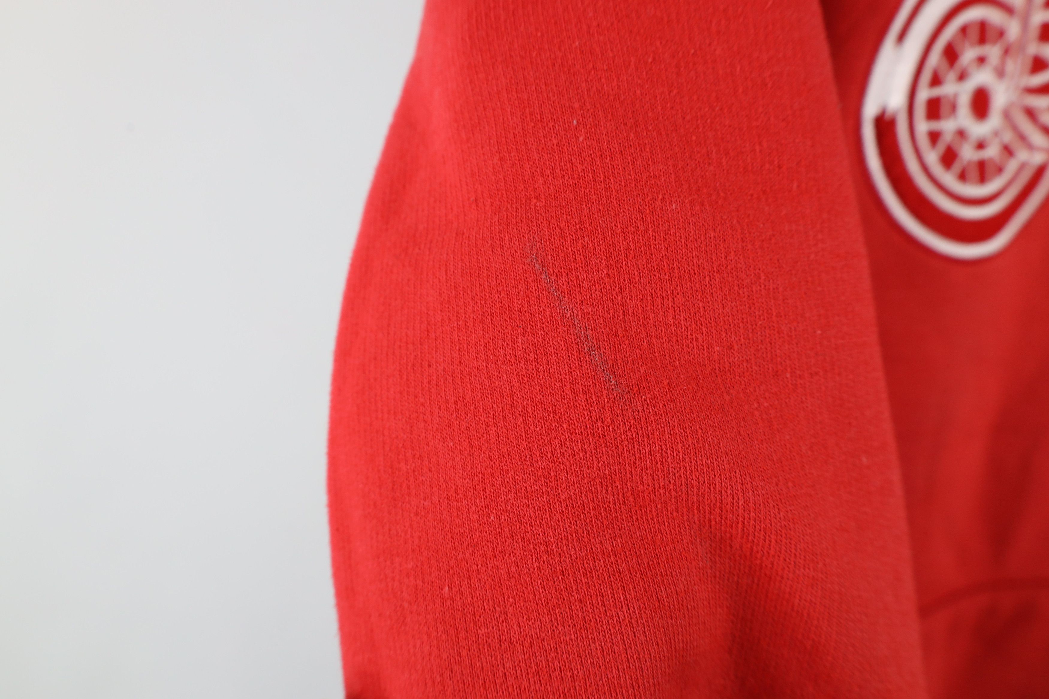 Majestic × Vintage Vintage Majestic Detroit Red Wings Hockey Hoodie Sweatshirt Size M / US 6-8 / IT 42-44 - 5 Thumbnail