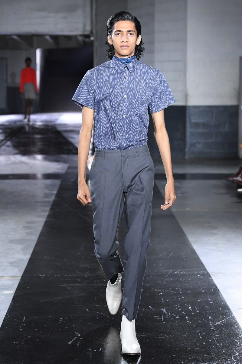 A.P.C. Runway A.P.C SS19 short-sleeved polka dot short sleeve shirt Size US M / EU 48-50 / 2 - 1 Thumbnail