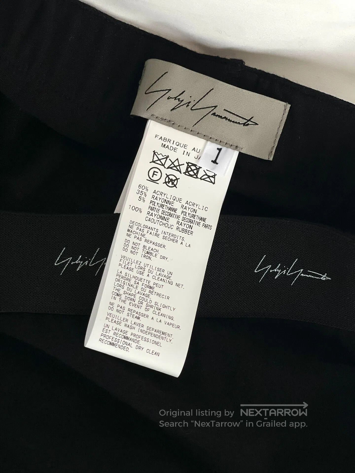 Yohji Yamamoto Yohji Yamamoto Black Cutout Leggings. Size 23" - 7 Thumbnail