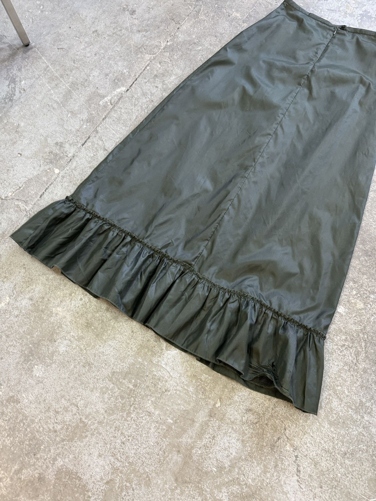 Vintage Vintage y2k Green Maxi Skirt Size 28" / US 6 / IT 42 - 8 Thumbnail