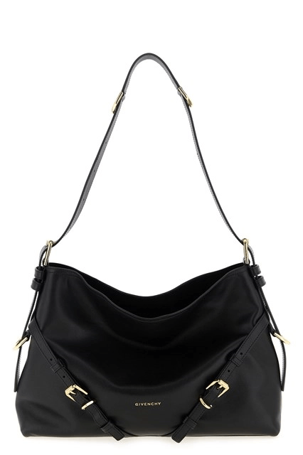 Givenchy GIVENCHY Voyou Black Leather Shoulder Bag New Auth Size ONE SIZE - 1 Thumbnail