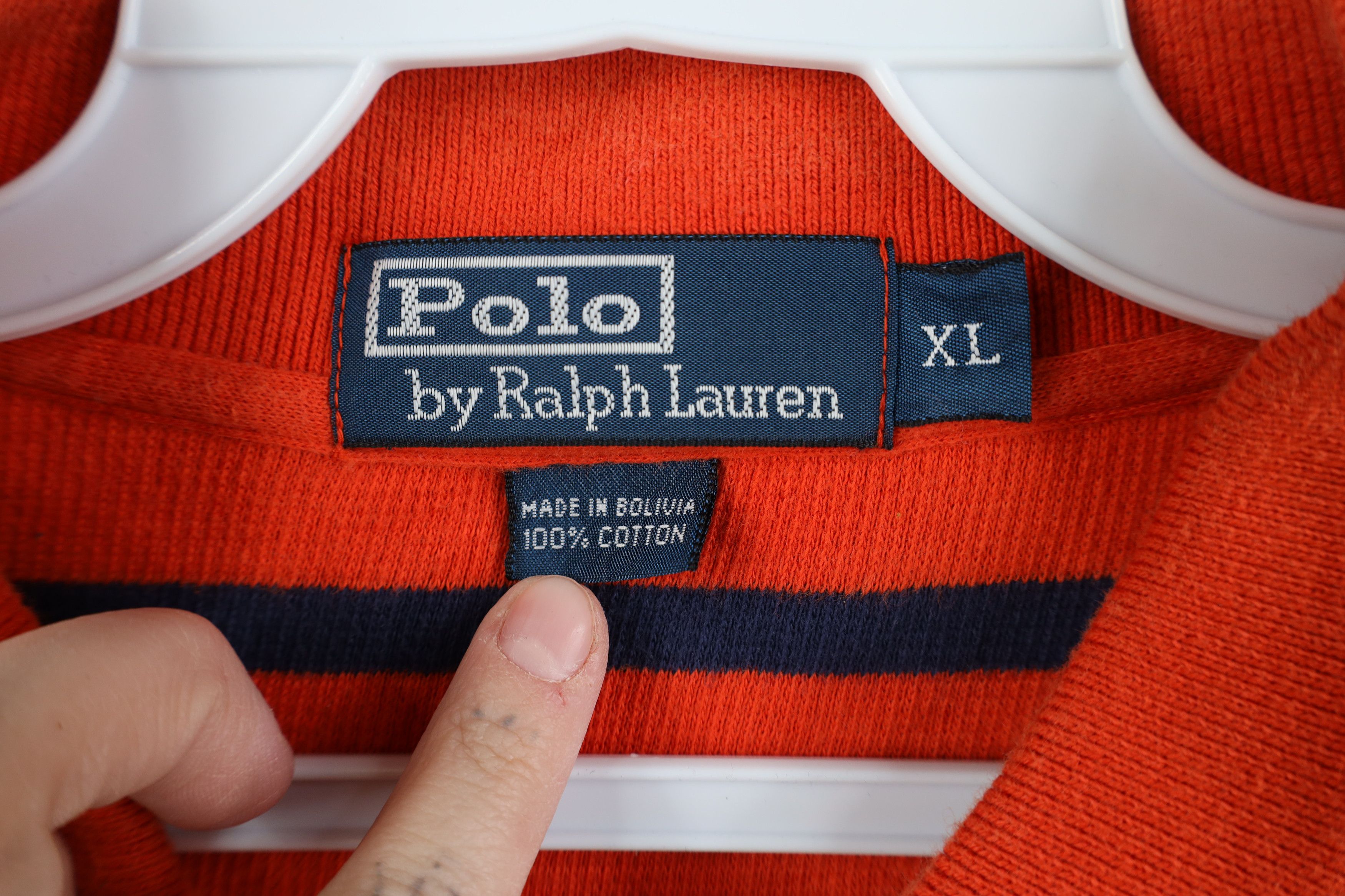 Ralph Lauren Vintage 90s Ralph Lauren Thermal Knit Golf Polo Shirt Size US XL / EU 56 / 4 - 7 Thumbnail