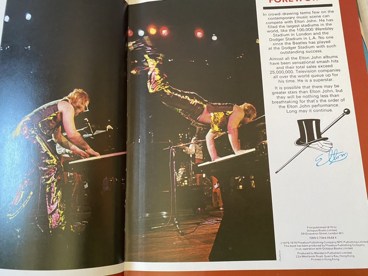 Band Tees Vintage 70’s Elton John Book hard cover rock band Size ONE SIZE - 5 Thumbnail