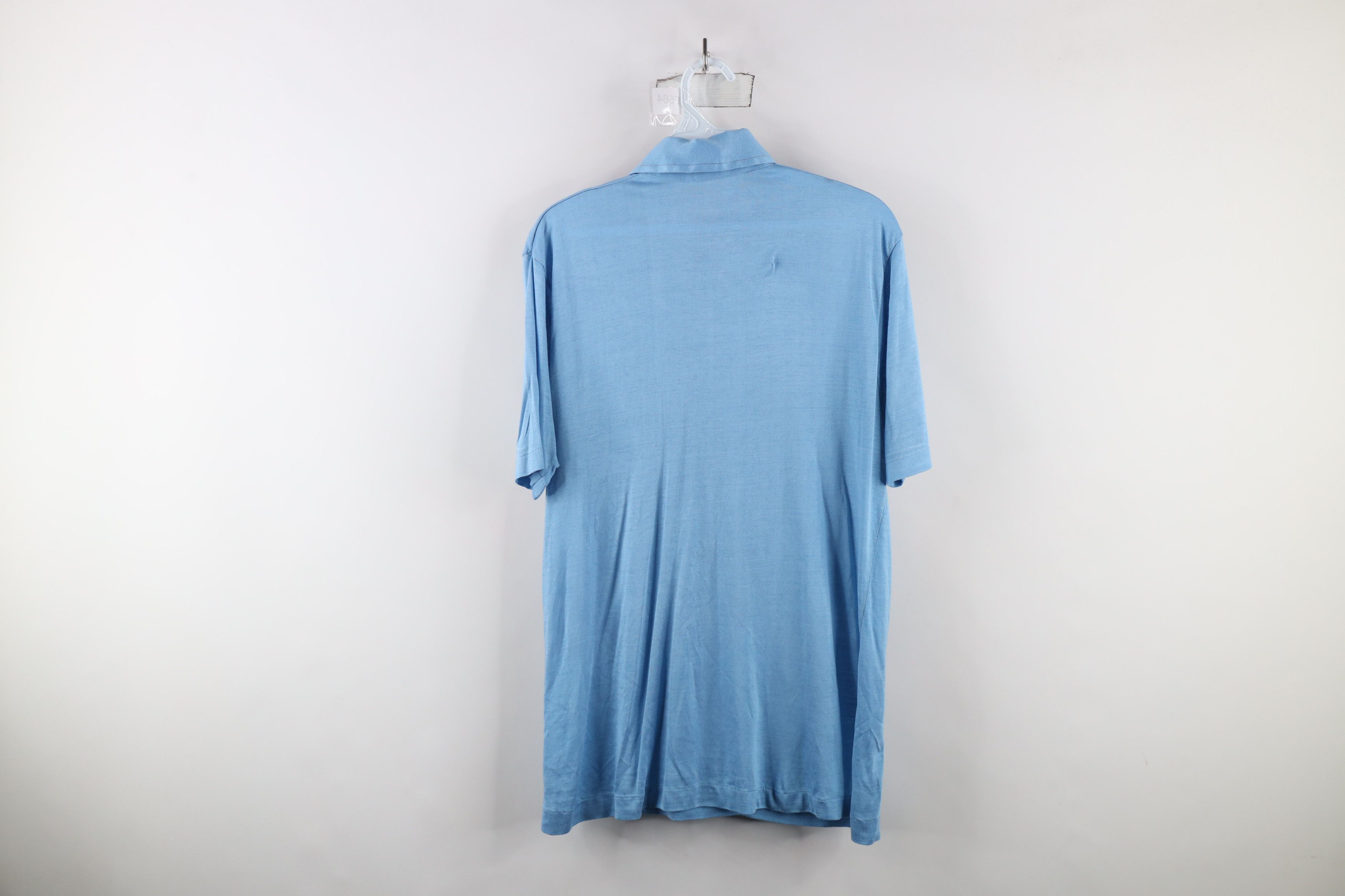 Vintage Vintage 60s 70s Streetwear Polo Shirt Carolina Blue USA Size US M / EU 48-50 / 2 - 10 Thumbnail