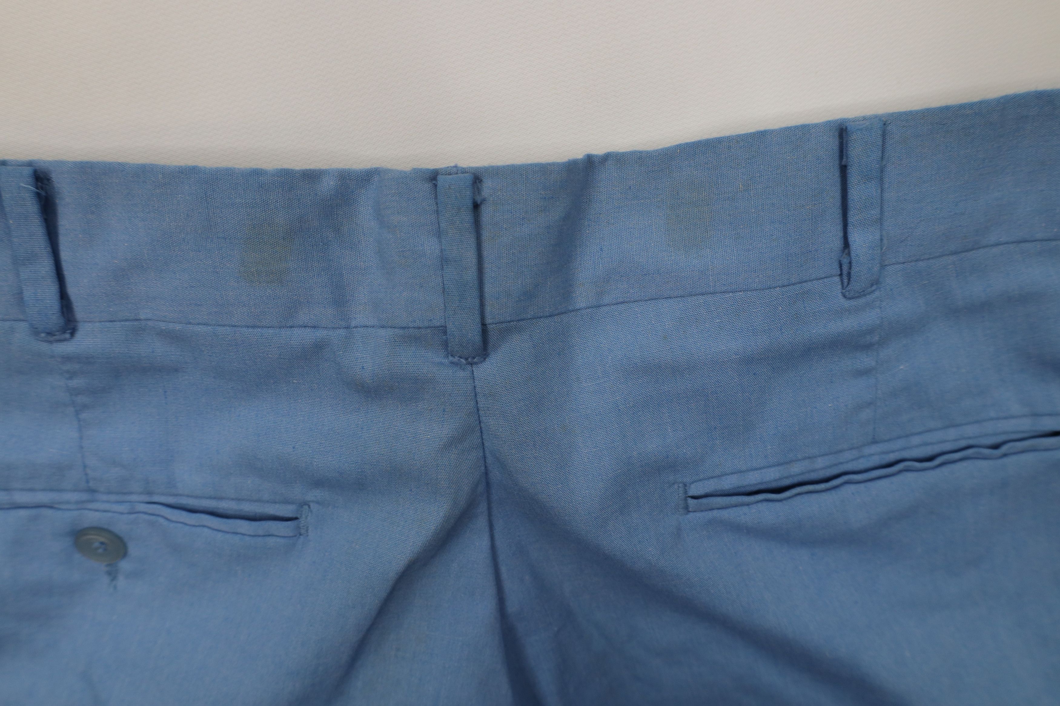 Vintage Vintage 70s Streetwear Chambray Flared Wide Leg Chino Pants Size US 32 / EU 48 - 15 Thumbnail