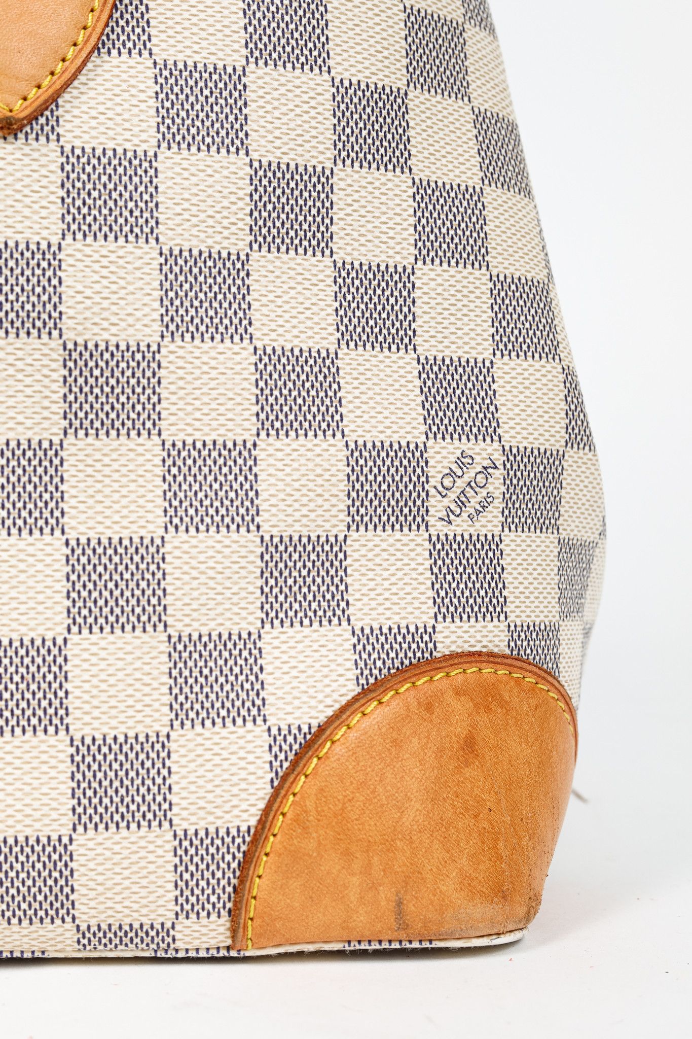 Louis Vuitton Louis Vuitton Hampstead MM Damier Azur Canvas Tote Size ONE SIZE - 10 Thumbnail