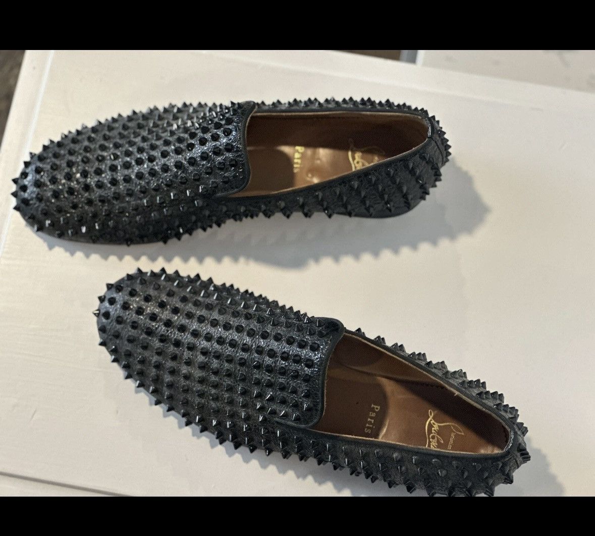 Christian Louboutin Christian Louboutin ROLLERBOY SPIKES FLAT Calf Loafers 44.5 Size US 11.5 / EU 44-45 - 3 Thumbnail