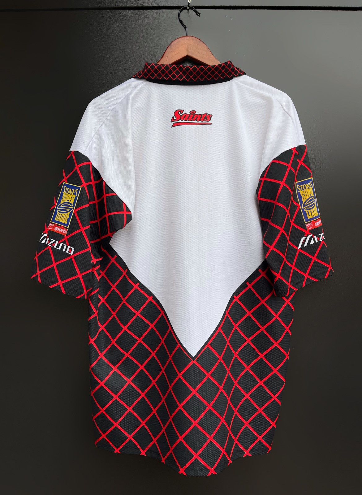 Mizuno St Helens RFC Mizuno Rugby Shirt Away 1997/1998/1999 Jersey Size US XL / EU 56 / 4 - 12 Thumbnail