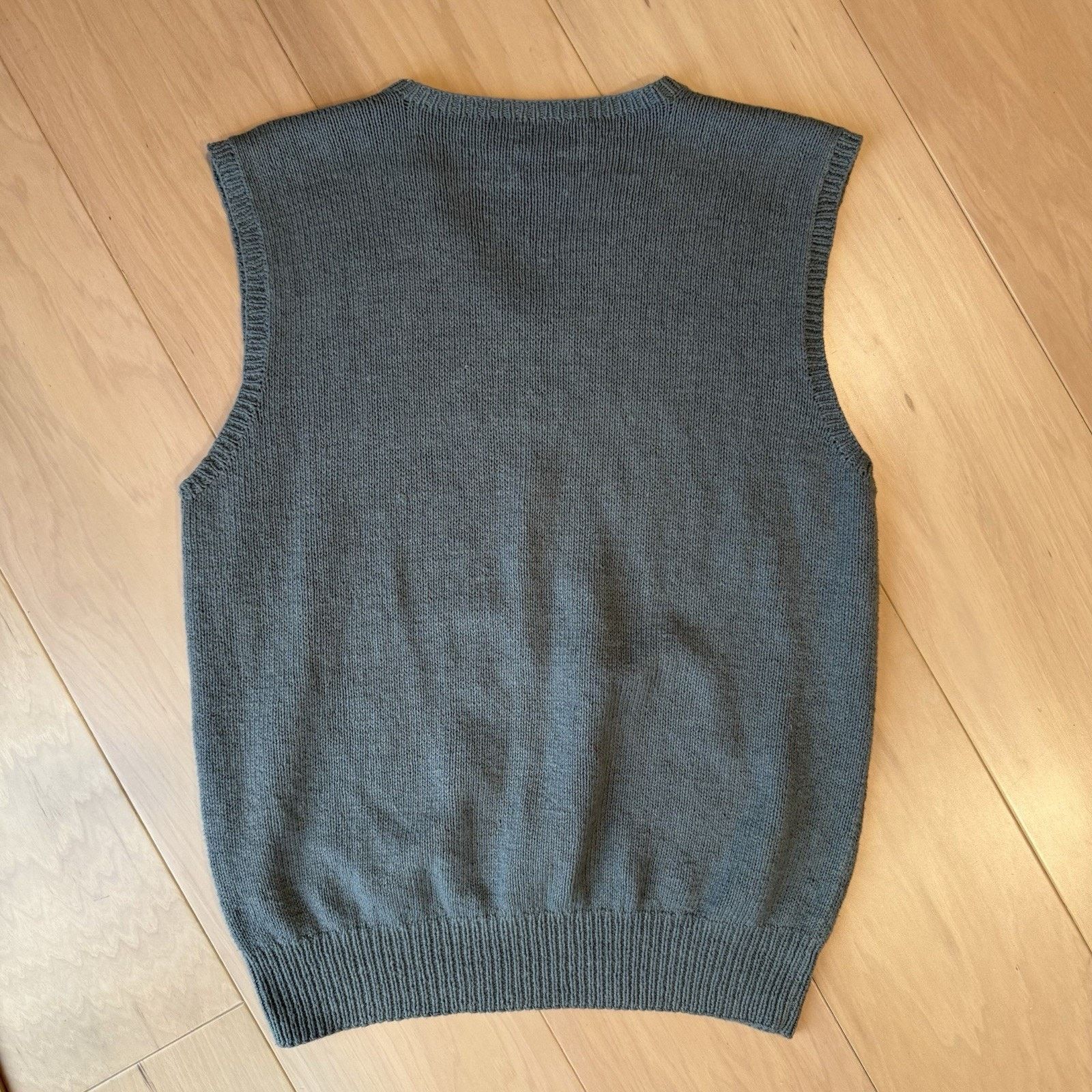 Polo Ralph Lauren Polo Ralph Lauren Linen Cotton Sweater Vest L Gray Pullover Size US L / EU 52-54 / 3 - 7 Thumbnail