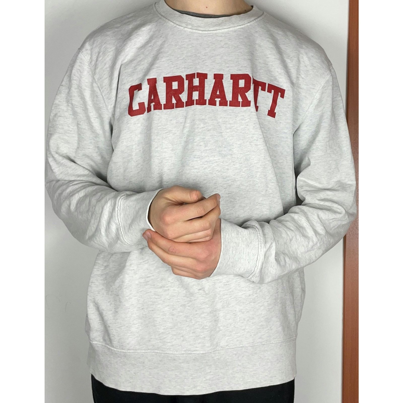 Carhartt Carhartt Men's Heather Gray Cotton College Sweatshirt Large Size US L / EU 52-54 / 3 - 2 Thumbnail