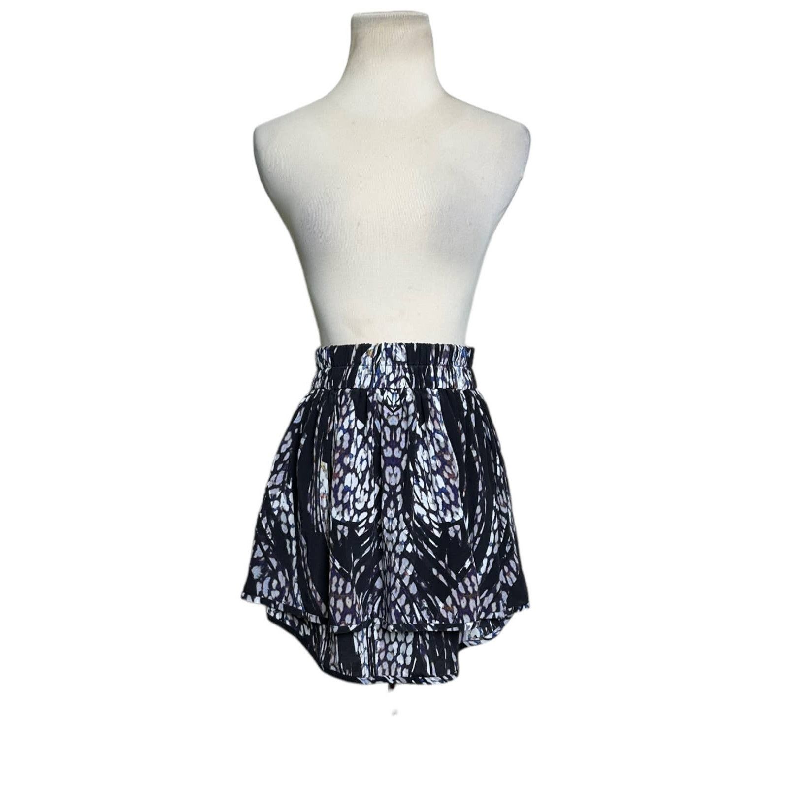 Iro IRO multi print silk layered mini skirt size 34 - US 2 Size 26" / US 2 / IT 38 - 1 Thumbnail