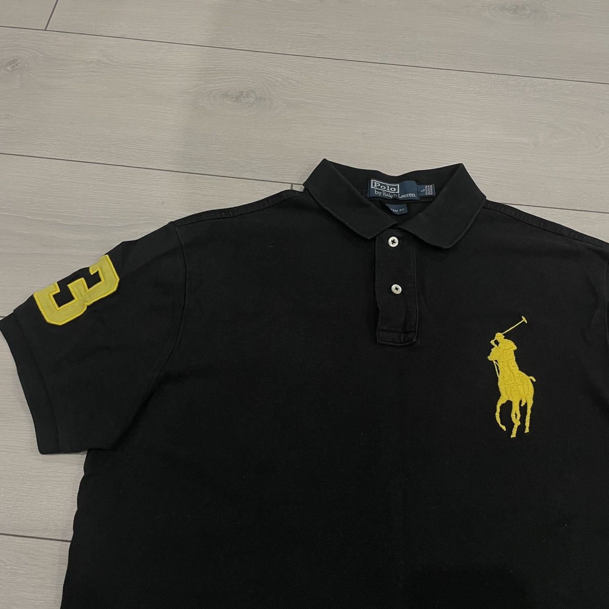 Polo Ralph Lauren × Ralph Lauren × Vintage Polo Ralph Lauren BLACK Chief Keef Polo Shirt PRL TEE OLD Y2 Size US L / EU 52-54 / 3 - 2 Thumbnail