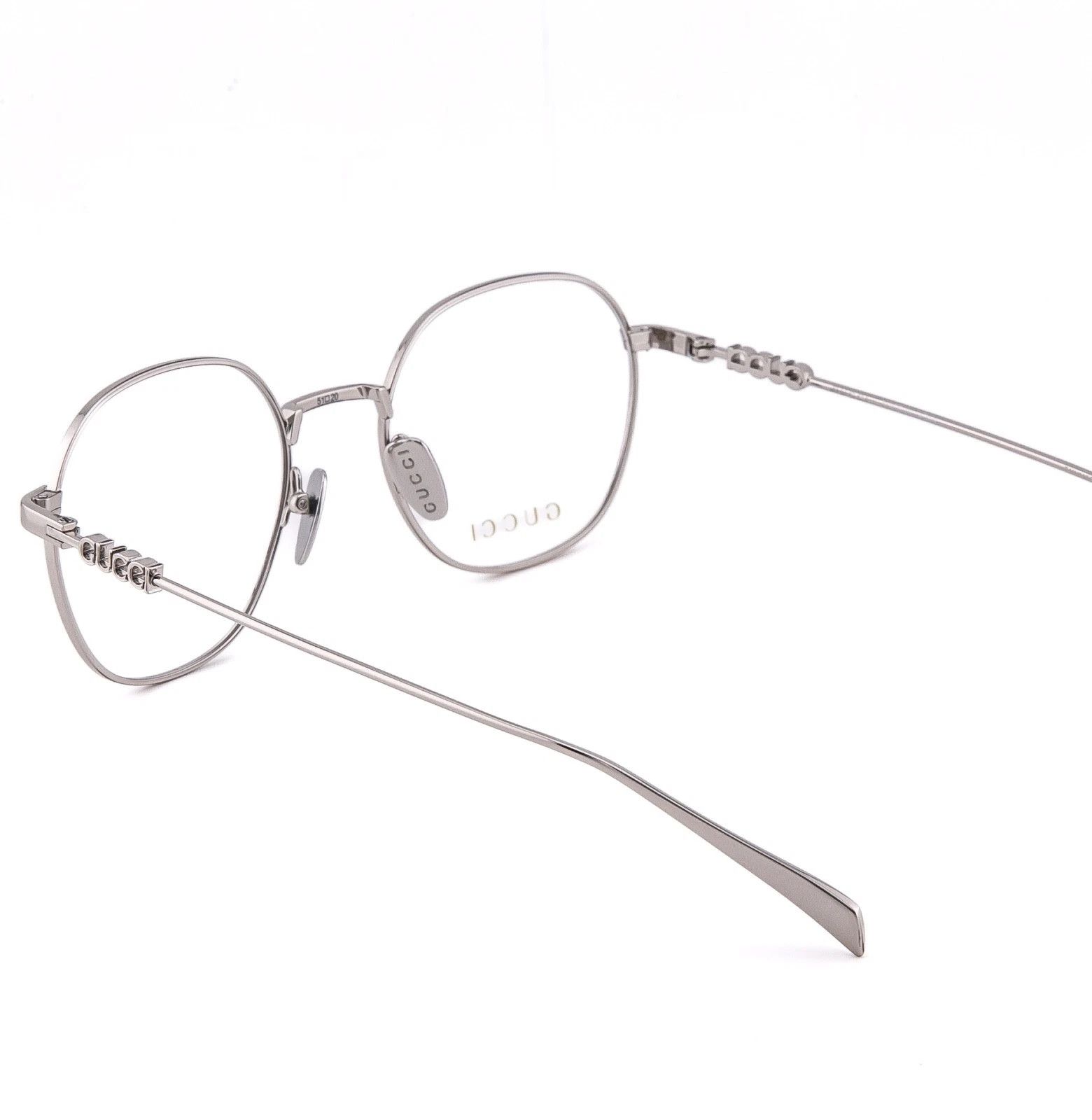 Gucci GUCCI GG1939O 1939 Silver Classic Unisex Eyeglasses 002 Size ONE SIZE - 3 Thumbnail