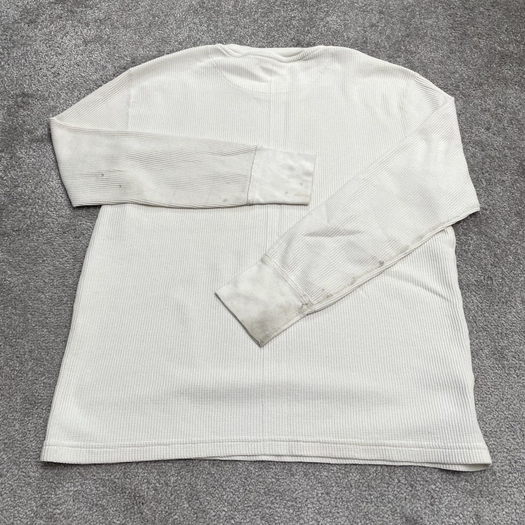 Fruit Of The Loom Fruit Of The Loom Shirt Men XL White Crew Long Sleeve T-Shirt Cadence: Classic, Outdoor, Designer / Regular Fit Size US XL / EU 56 / 4 - 2 Thumbnail