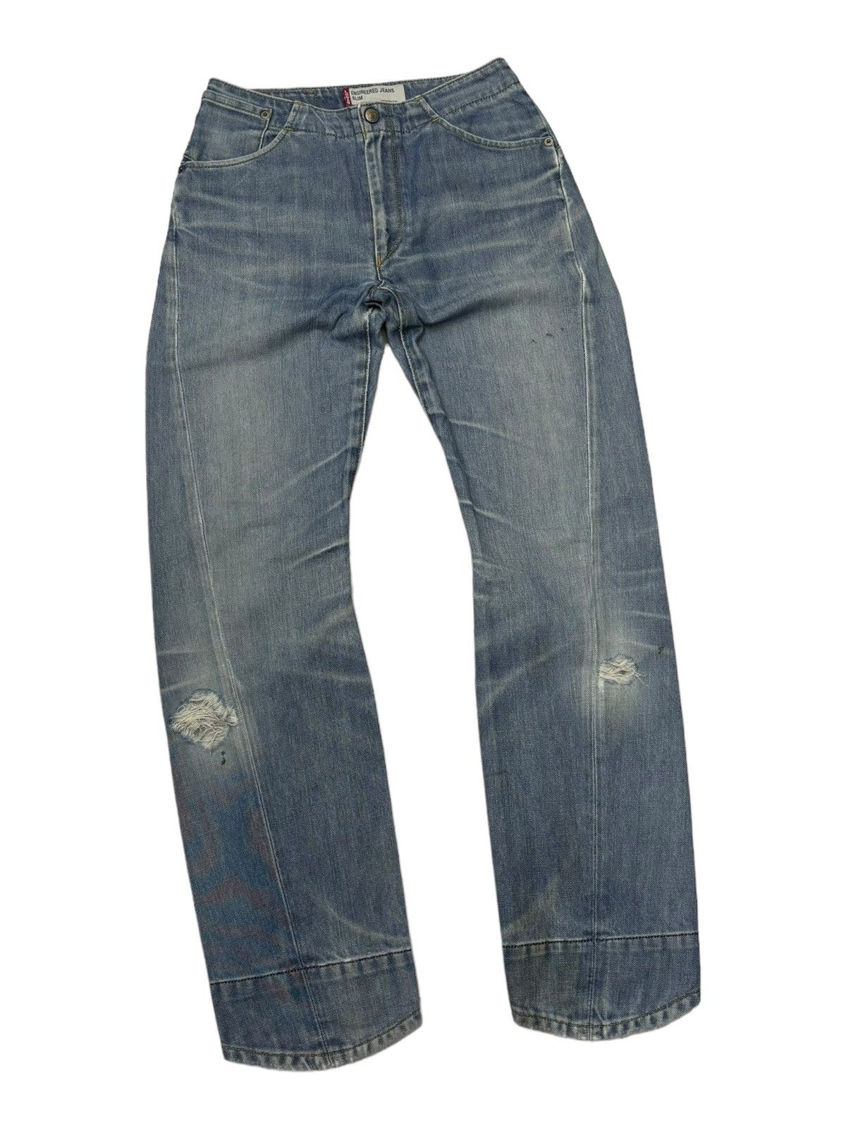 Levi's LEVIS ENGINEERED DISTRESSED SLIM DENIM JEANS Size 26" / US 2 / IT 38 - 3 Thumbnail