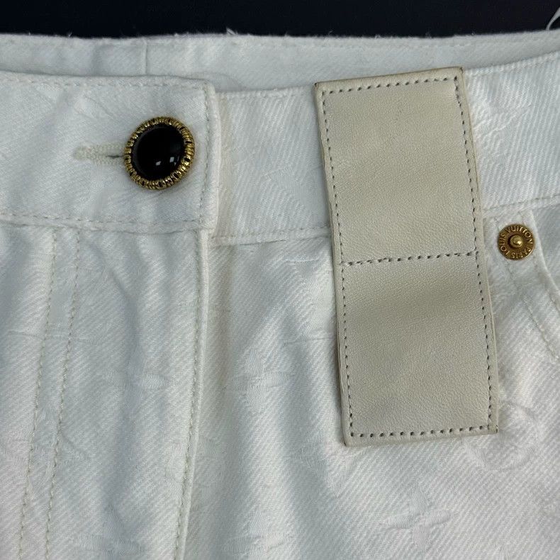 Louis Vuitton Louis Vuitton White jeans with dark stripes and full logo l Size US 36 / EU 52 - 7 Thumbnail