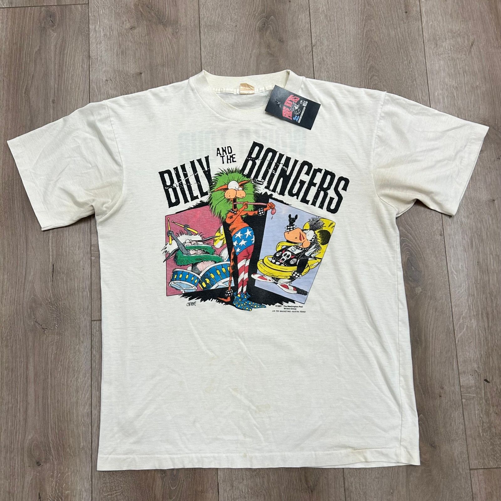 Vintage vintage 1987 "Billy and the Boingers World Tour" tee Small Size US M / EU 48-50 / 2 - 1 Thumbnail