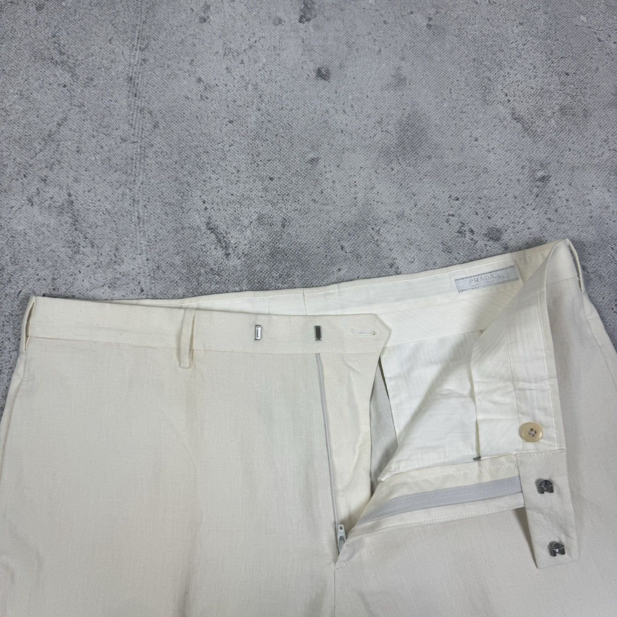 Prada Prada Straight Leg 100% Linen Old Money Trousers Pants Size US 36 / EU 52 - 5 Thumbnail