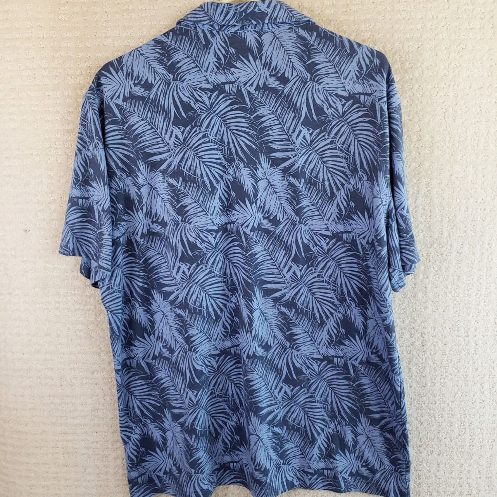 George George Hawaiian Short Sleeve Button Shirt Men Lg Blue Floral Shirt Size US L / EU 52-54 / 3 - 5 Thumbnail