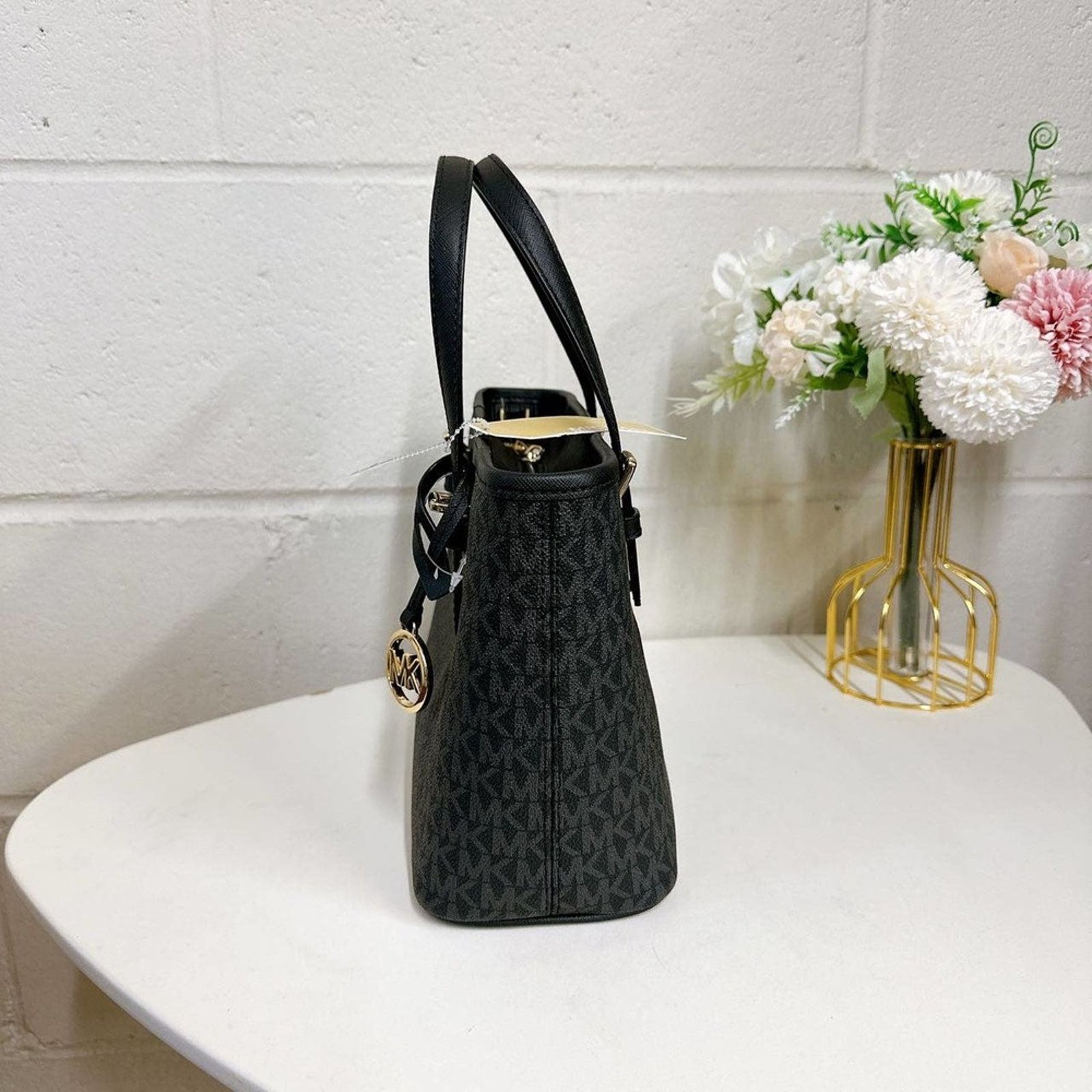 Michael Kors MICHAEL KORS 35T9GTVT0B Jet Set Travel xs Logo Top-Zip Tote Size ONE SIZE - 4 Thumbnail