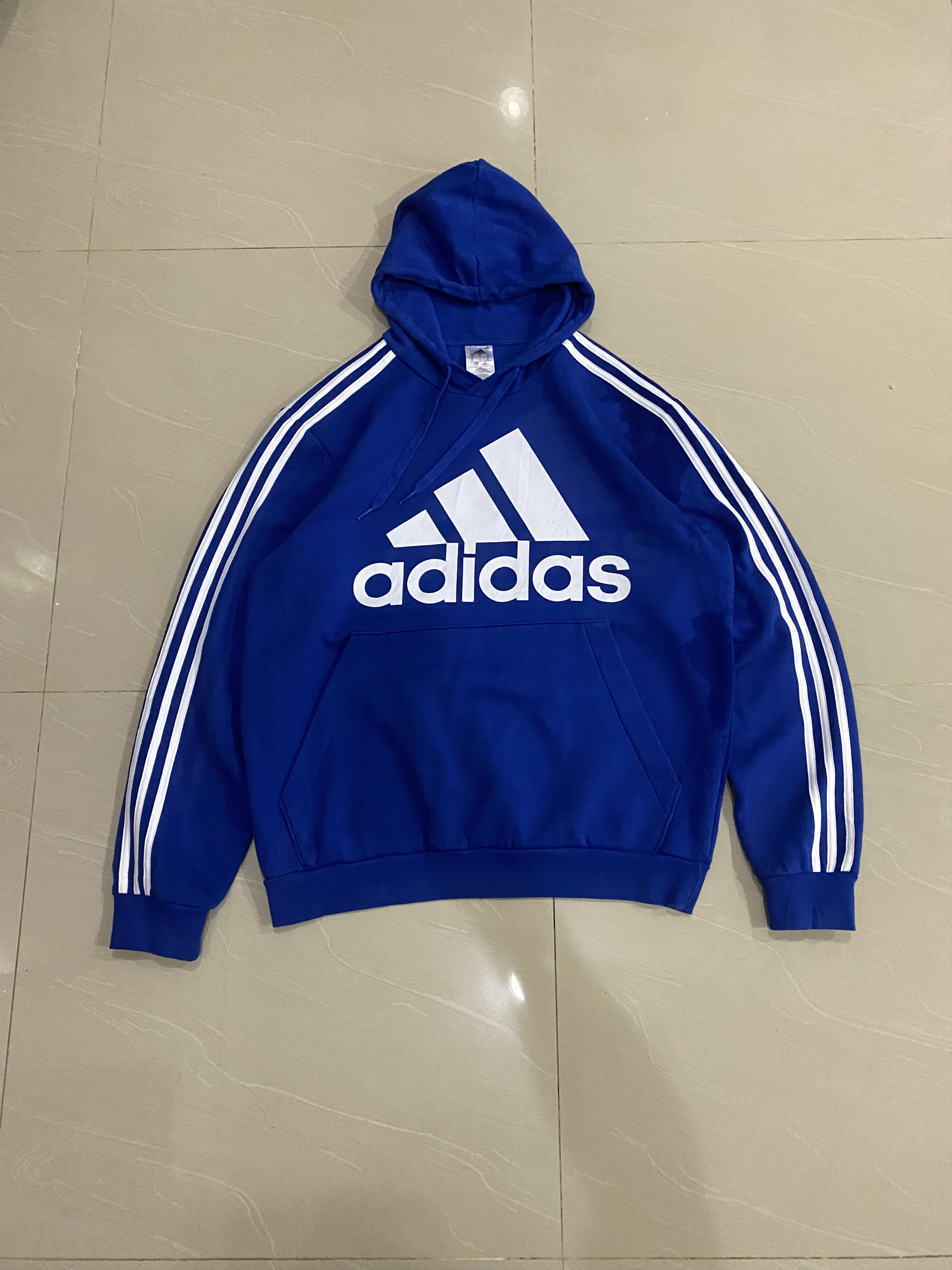 Adidas Vintage Adidas Hoodie Big Logo Size US L / EU 52-54 / 3 - 1 Thumbnail