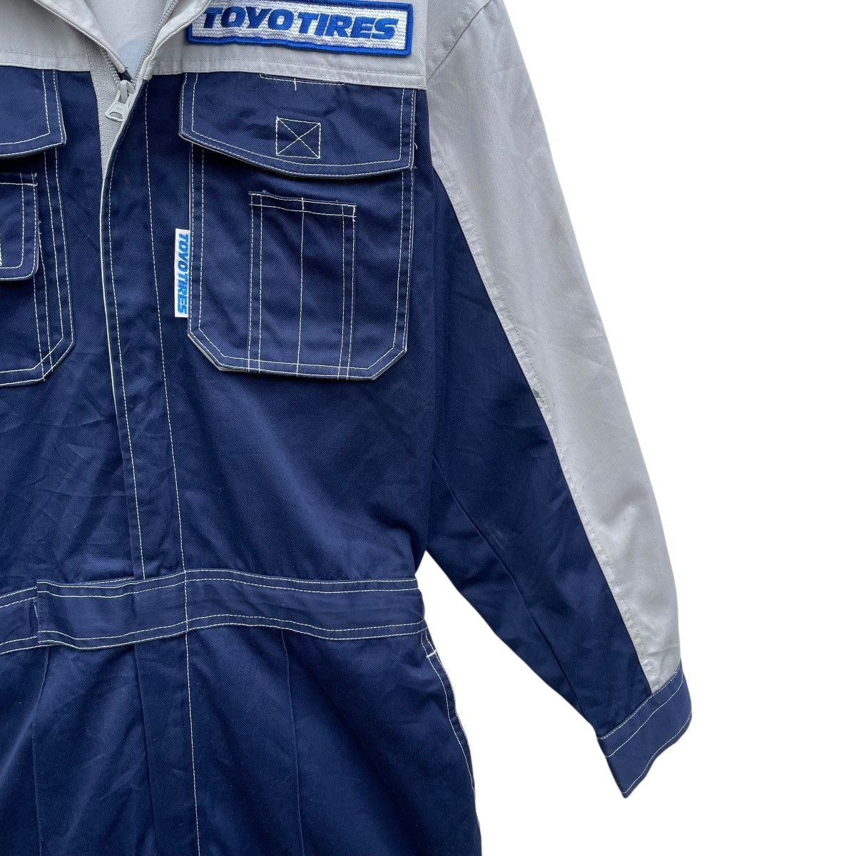 Japanese Brand × Vintage 💥Vintage Toyotires Workwear Coverall Suit Jacket Size US 31 - 5 Thumbnail