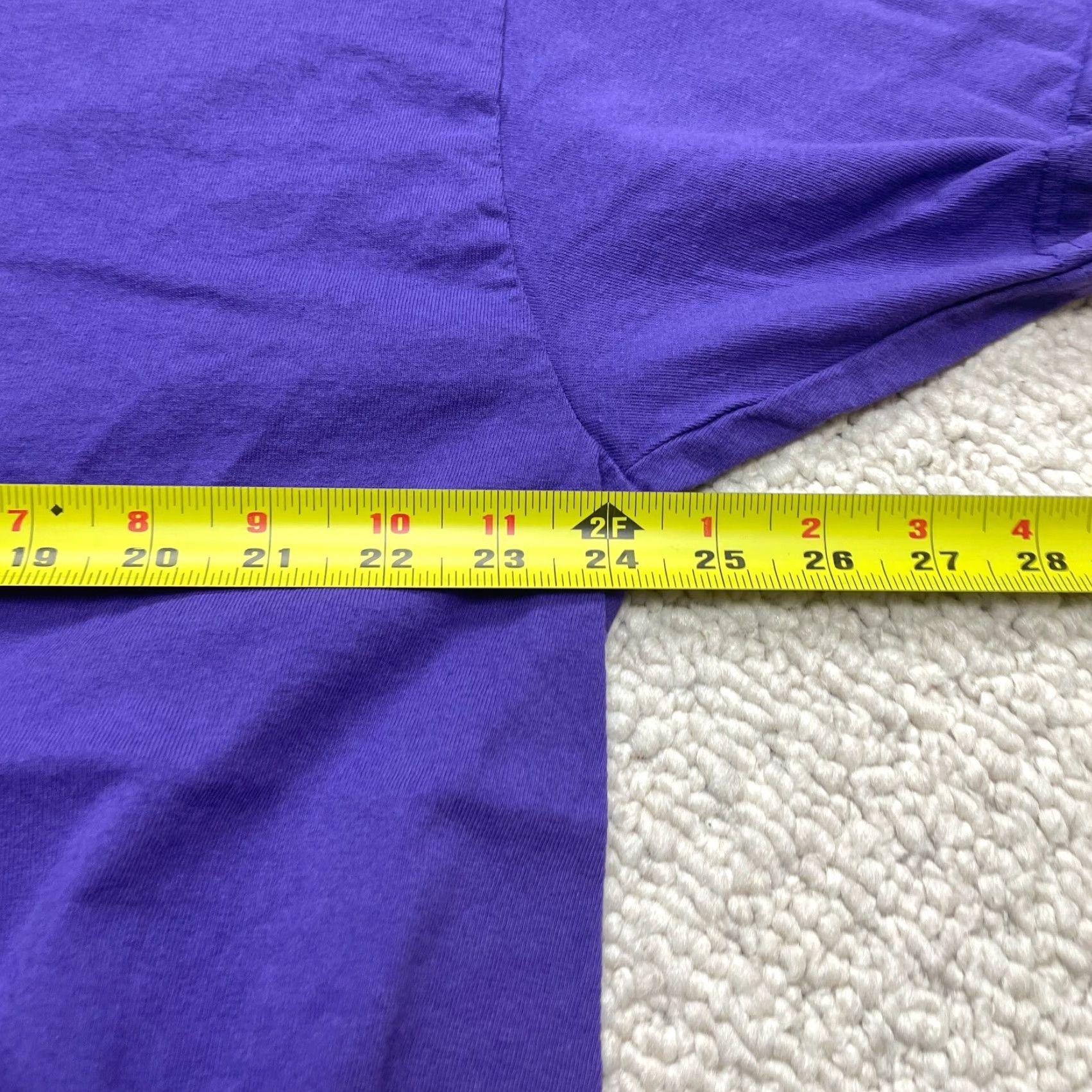 Port & Company Port & Company Core Cotton Shirt Adult 2XL Purple Short Sleeve Solid Crew Neck T-Shirt Men Regular Size US XXL / EU 58 / 5 - 4 Thumbnail