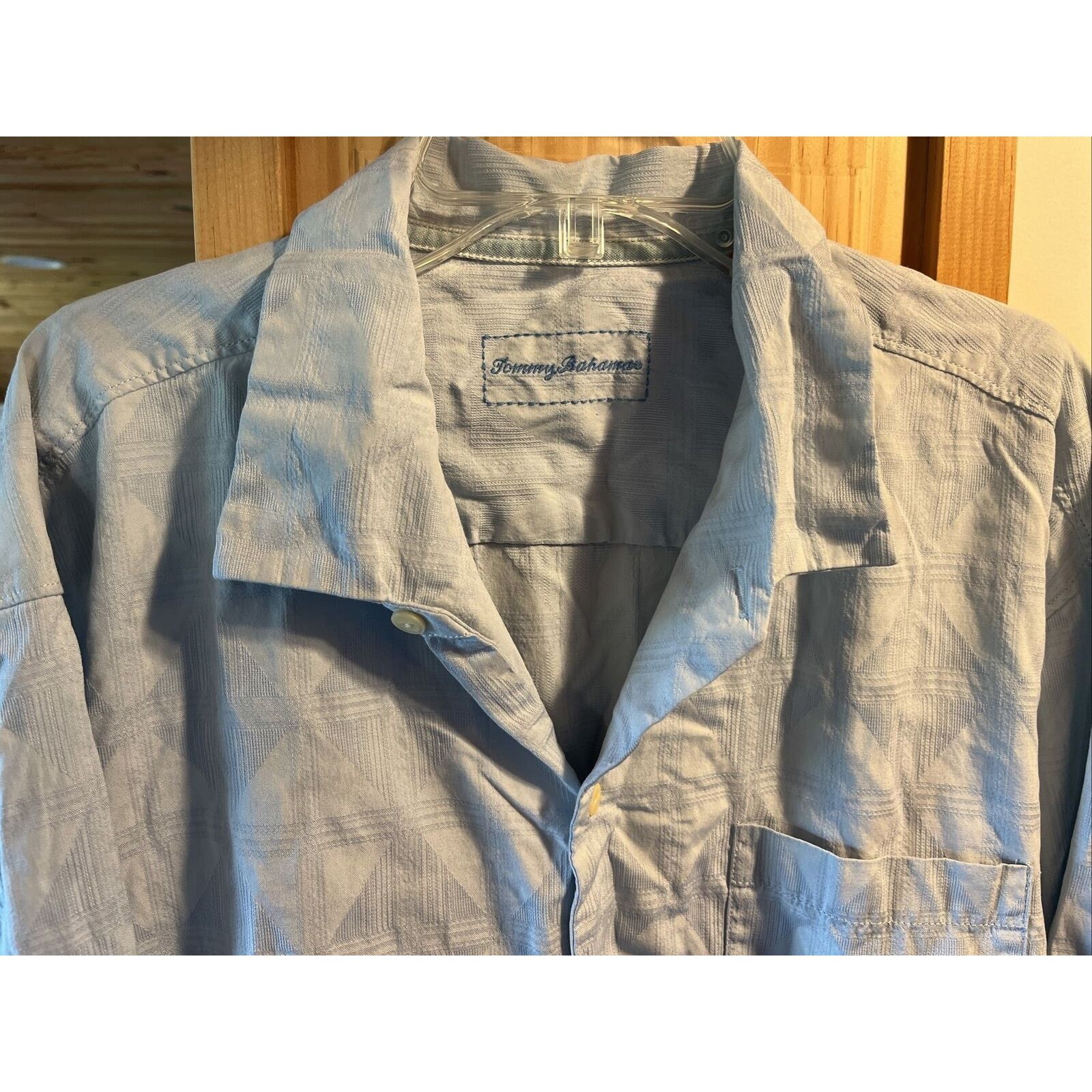 Tommy Bahama Tommy Bahama Men’s XL Light Blue LS Button Silk Blend Shirt Size US XL / EU 56 / 4 - 6 Thumbnail