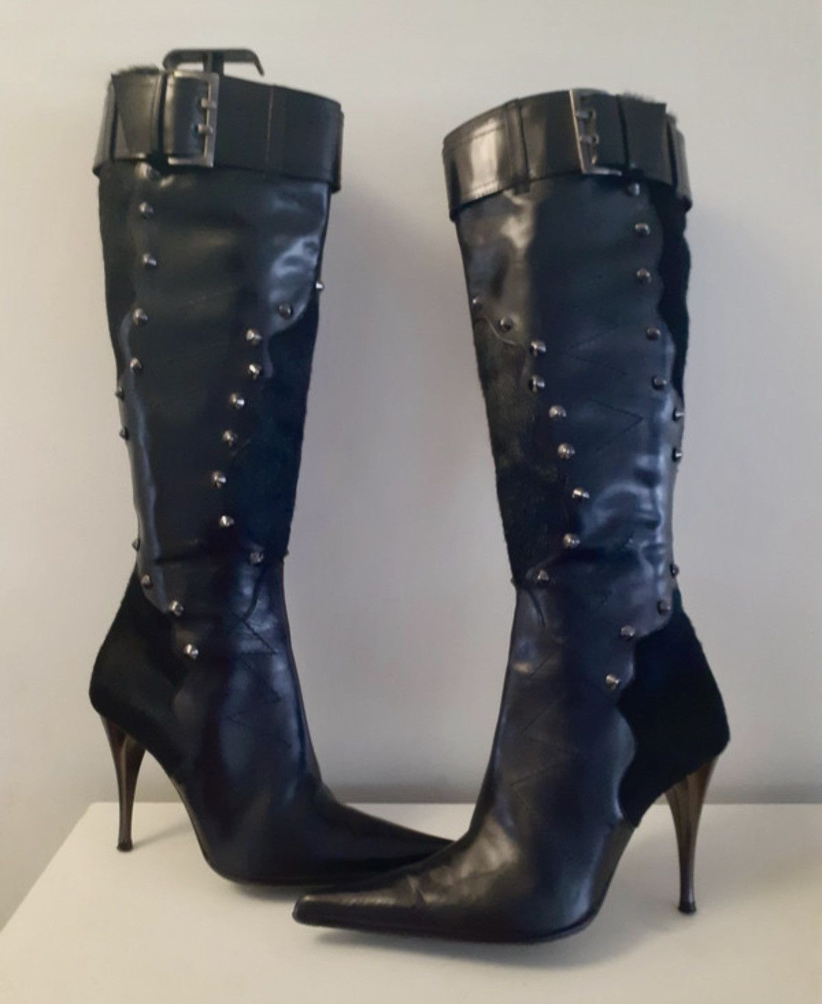 Other Neri Veneza genuine leather high boots 37.5 Size US 6.5 / IT 36.5 - 1 Thumbnail