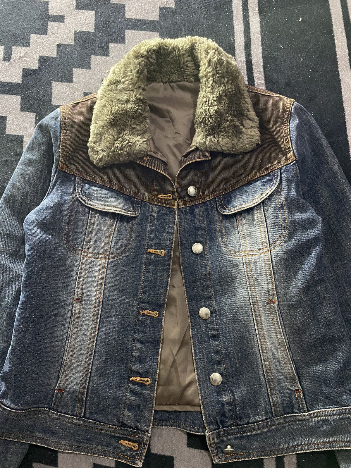 14th Addiction × KMRii × Yasuyuki Ishii Vintage tomboy faux fur double layers denim jacket Size US S / EU 44-46 / 1 - 4 Thumbnail