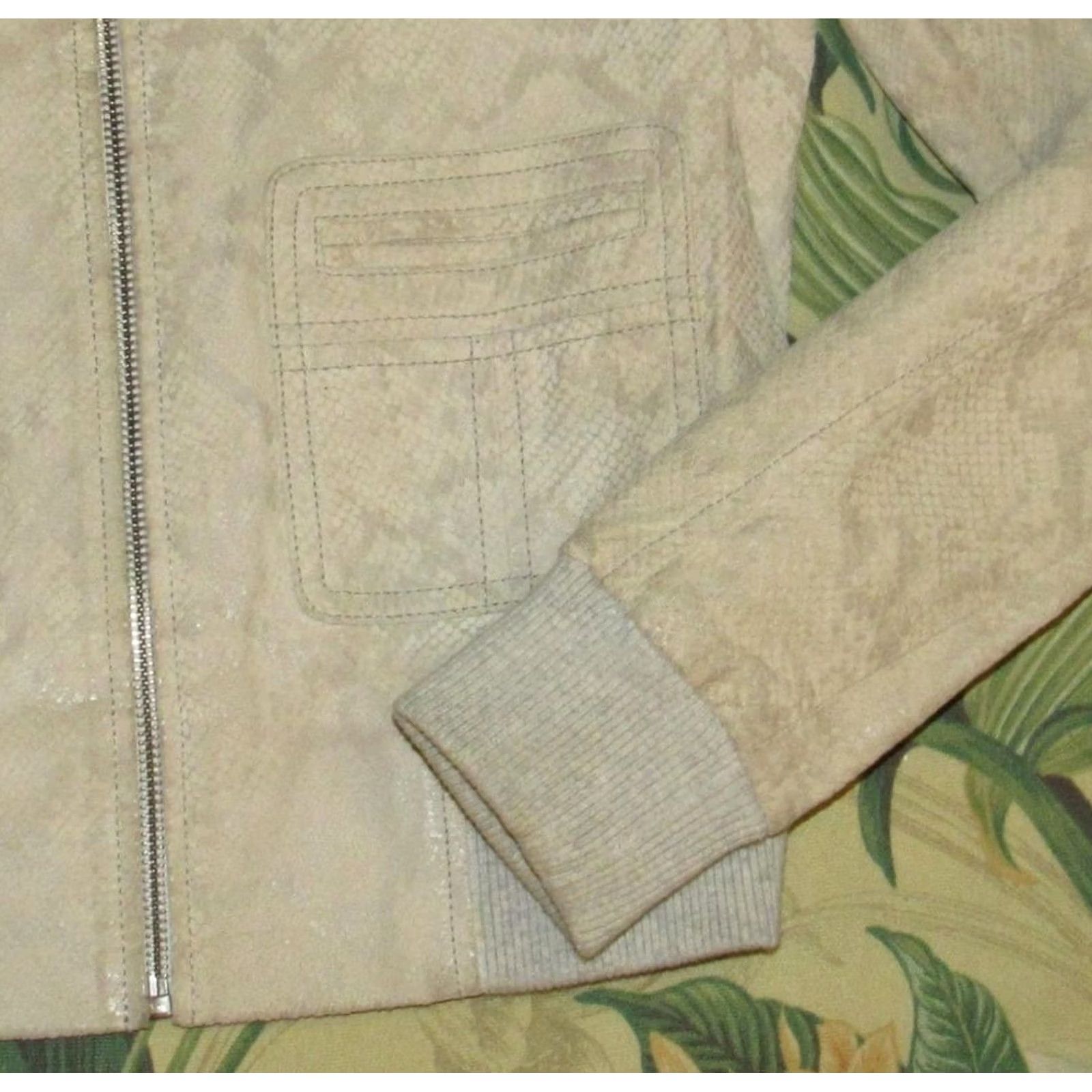 Rebecca Taylor REBECCA TAYLOR Snake Skin Printed Pig Leather Jacket Small Size S / US 4 / IT 40 - 3 Thumbnail