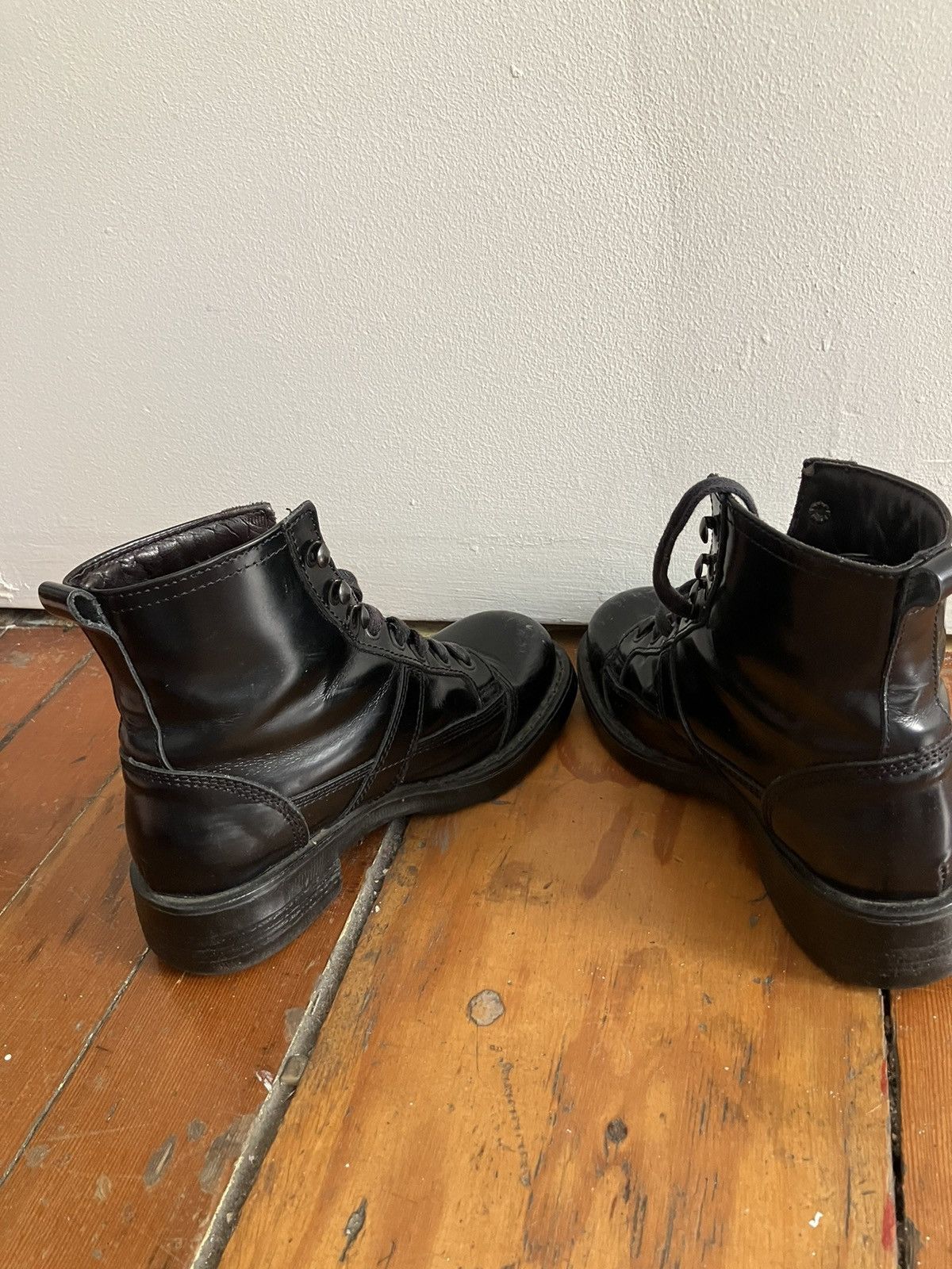 RBRSL × Vintage 90s vintage OS black grunge industrial boots Size US 6 / IT 36 - 3 Thumbnail