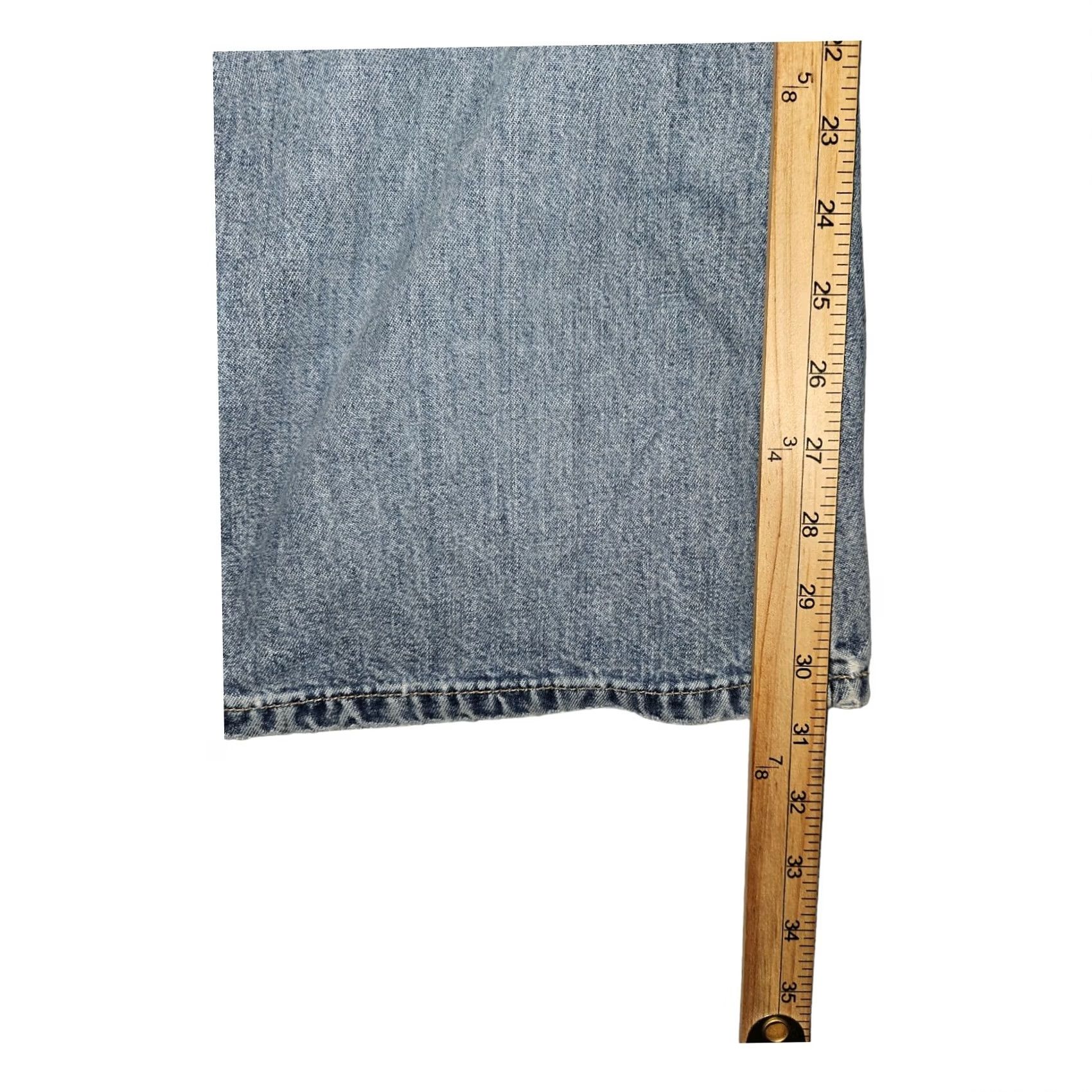 Old Navy VINTAGE Old Navy Jeans Flared 14 Regular Women Blue Denim Cotton 90s Hippie Retro Pockets Size 36" / US 14 / IT 50 - 6 Thumbnail