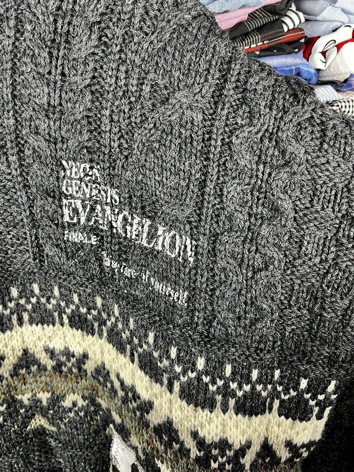 Vintage Distressed Knit ART sweater vintage Size US XL / EU 56 / 4 - 14 Thumbnail