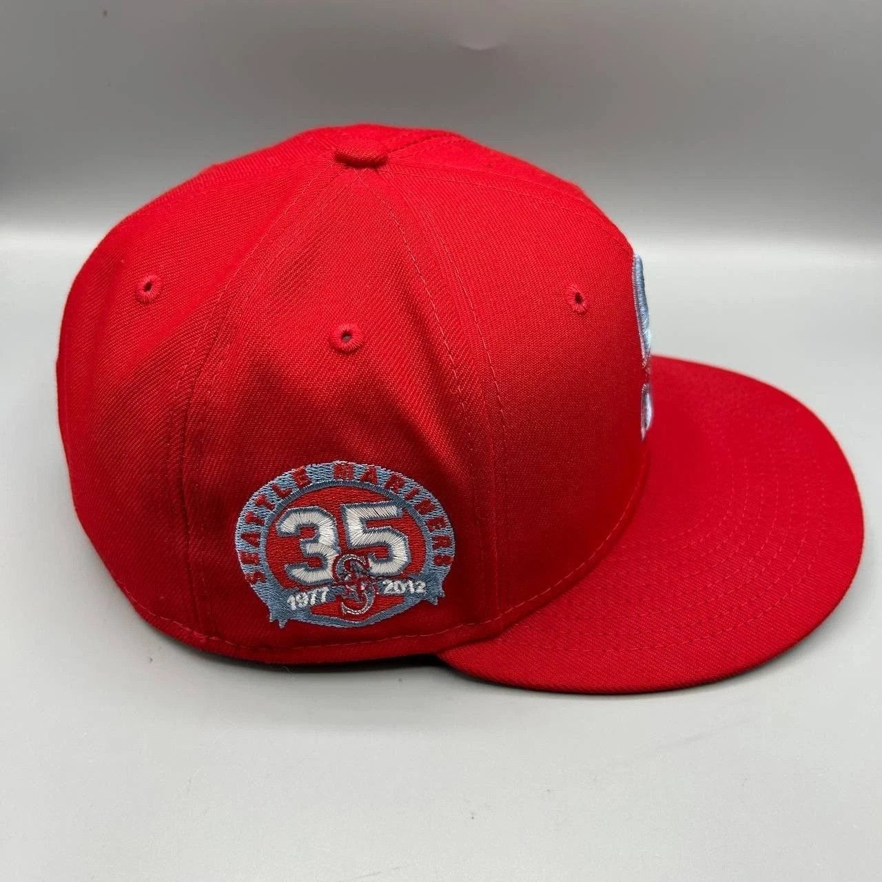 New Era Seattle Mariners Hat Men 7 3/8 59Fifty New Era MLB Fitted Size ONE SIZE - 6 Thumbnail