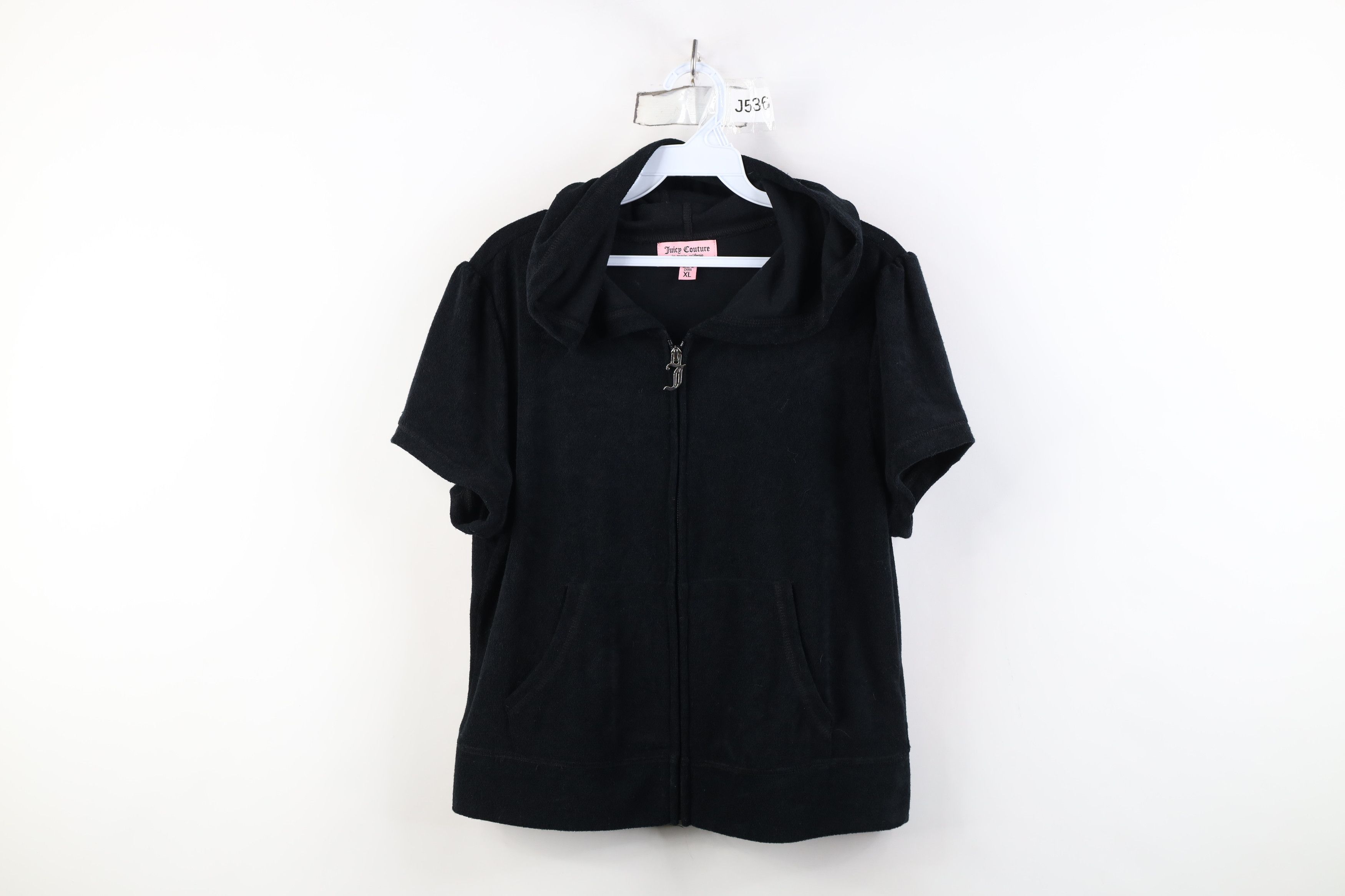 Juicy Couture Vintage 90s Y2K Juicy Couture Terry Cloth Sequin Hoodie Size XL / US 12-14 / IT 48-50 - 1 Thumbnail